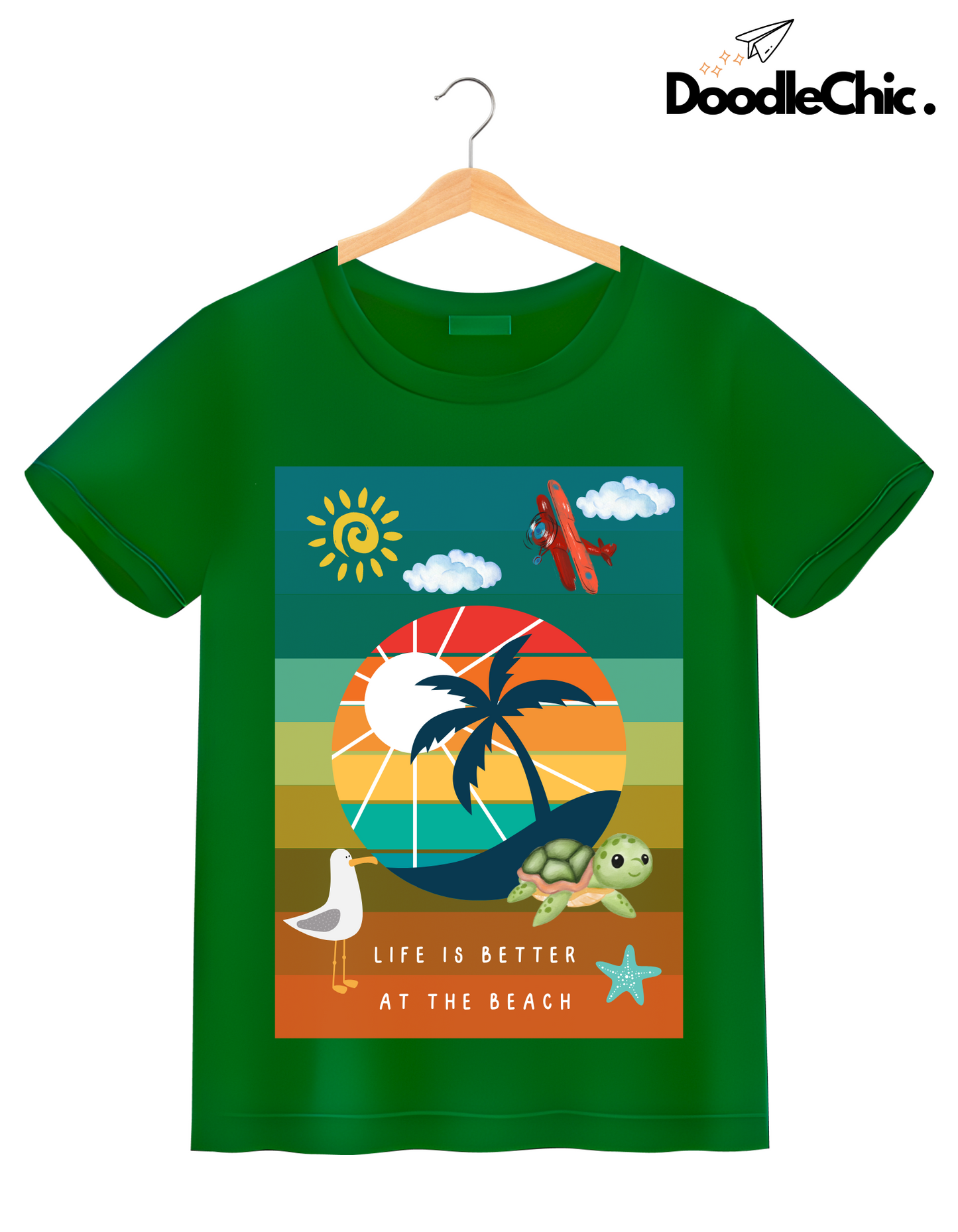 Life at Beach - Green