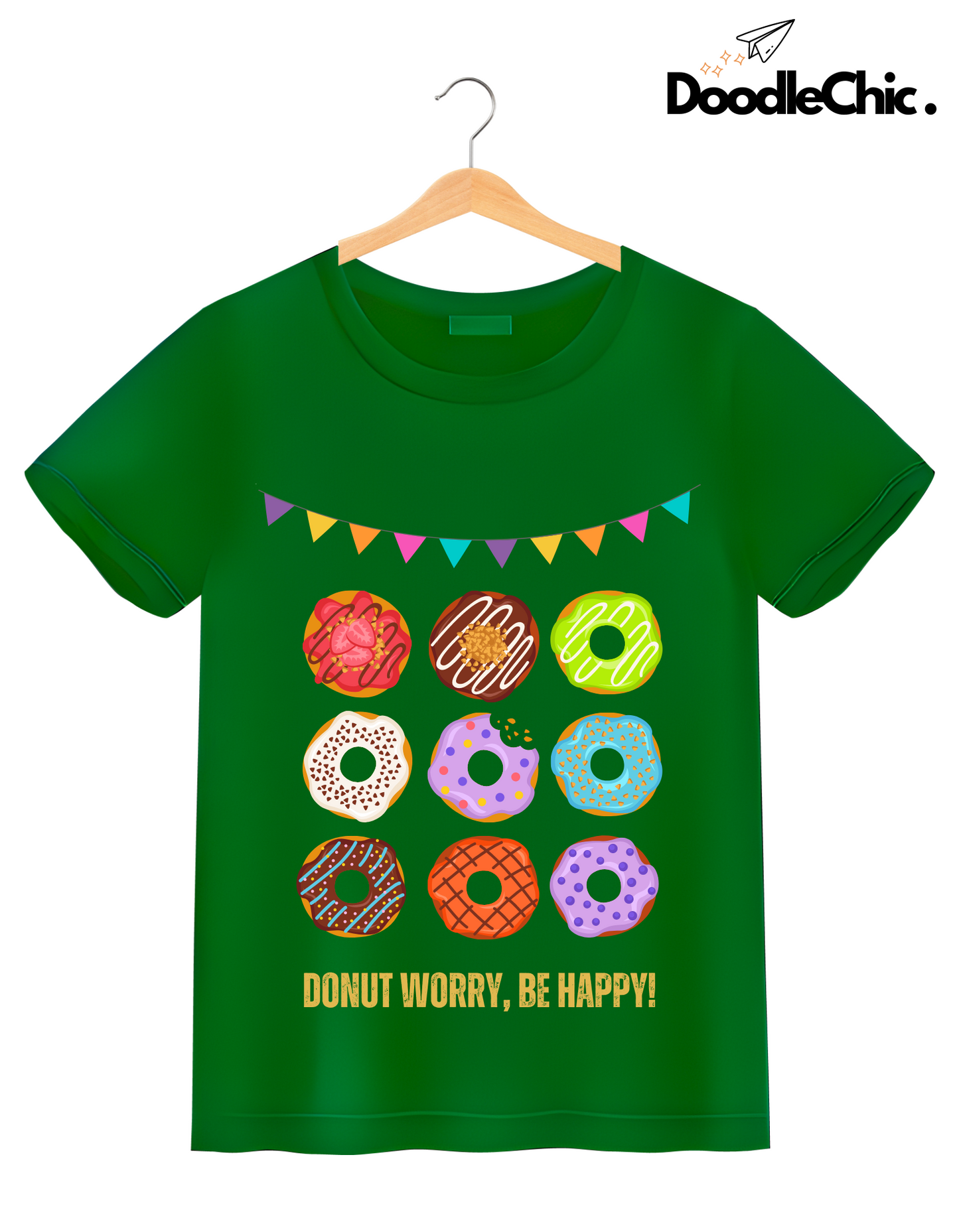 Donut Worry Be Happy - Green