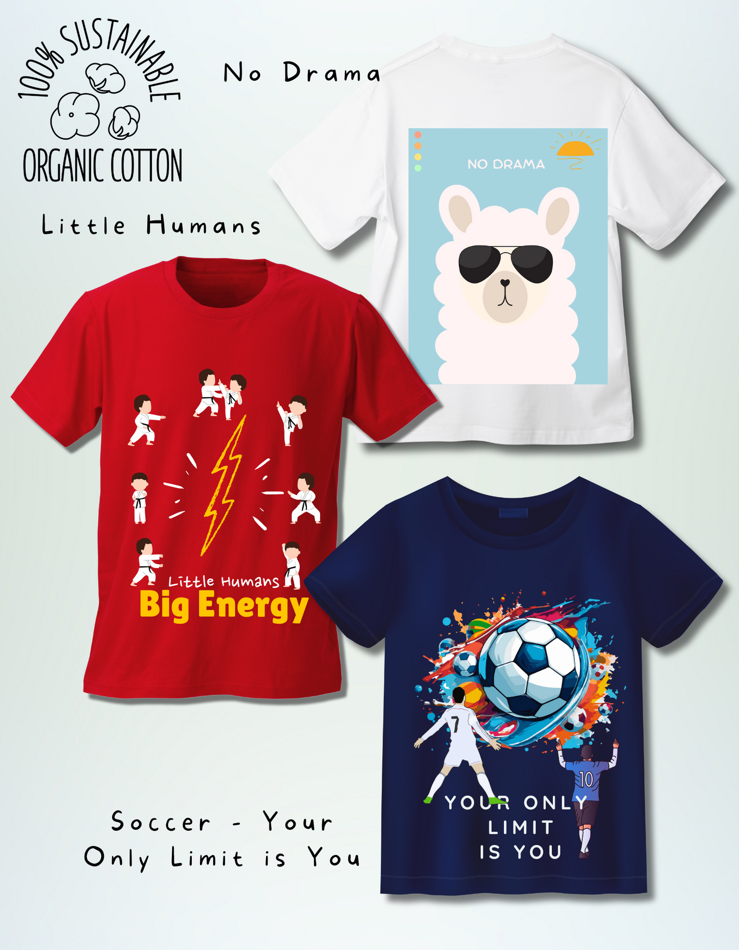 Pack of 3 T-shirts Vibrant Tshirts