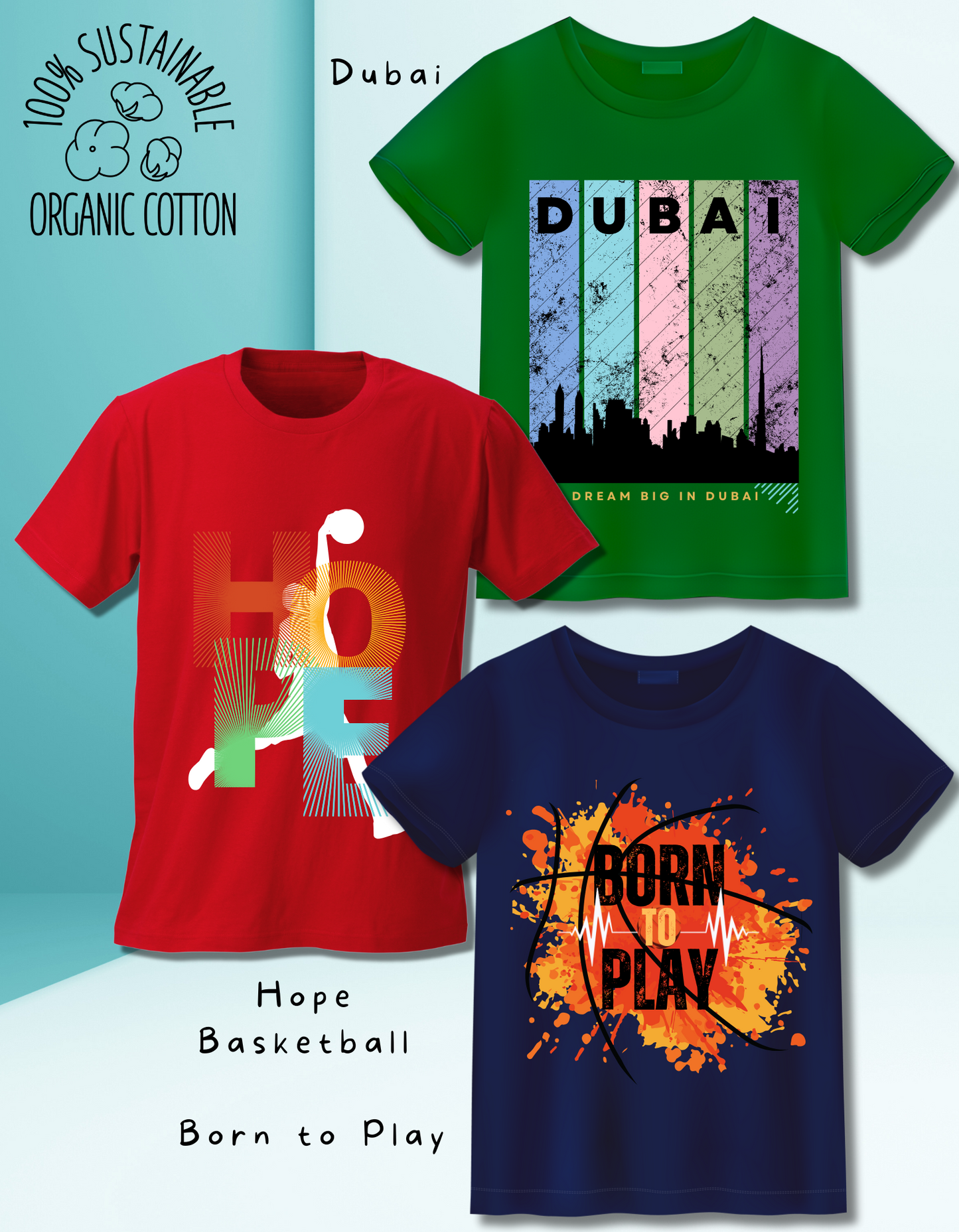 Pack of 3 Play and Travel Tshirts