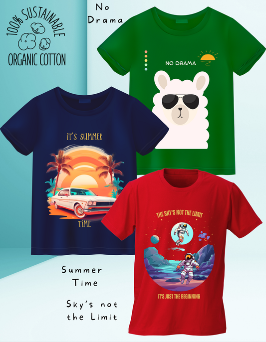 Pack of 3 - Summer Time, Sky's not the Limit and No Drama