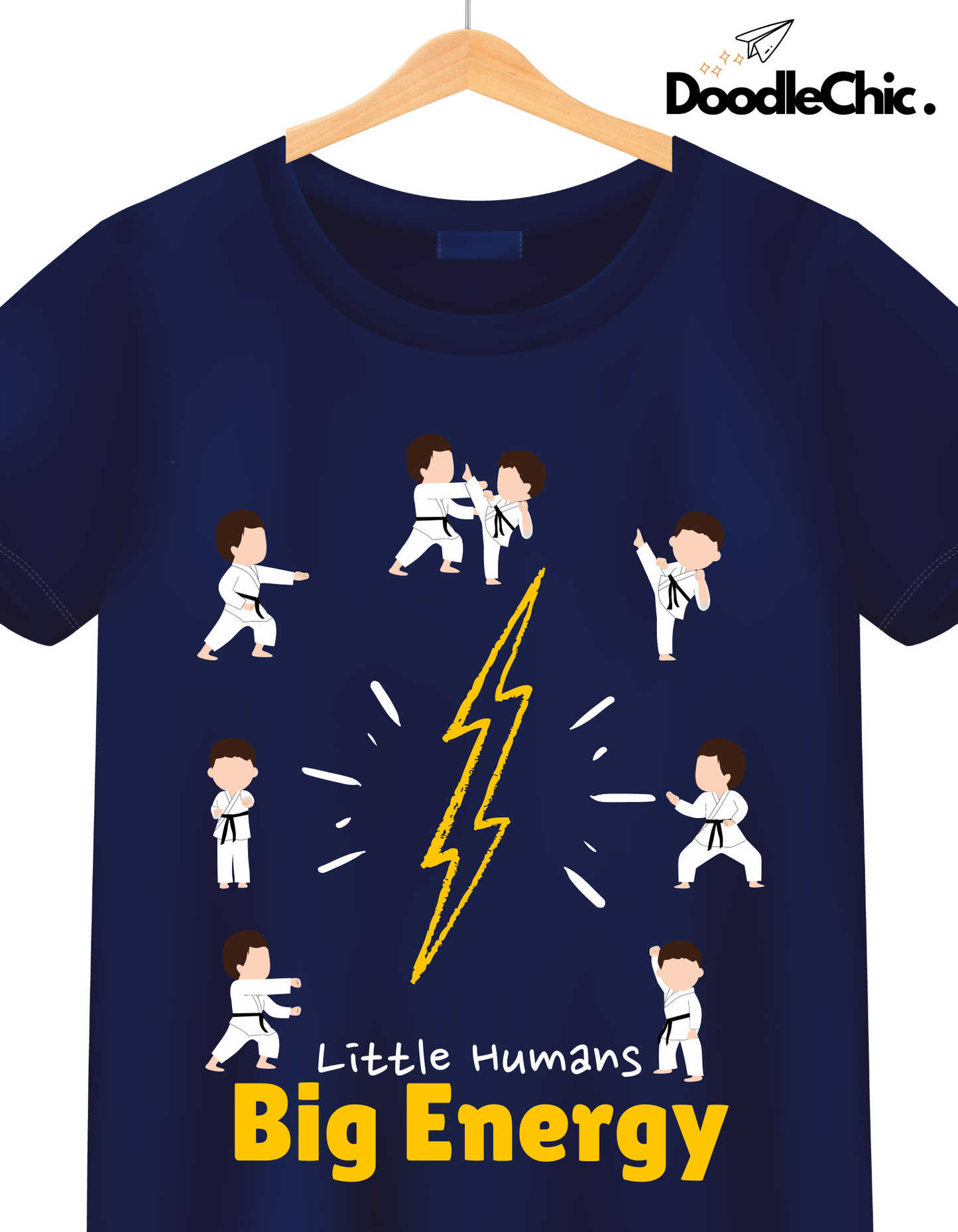 Little Humans Big Energy - Navy Blue