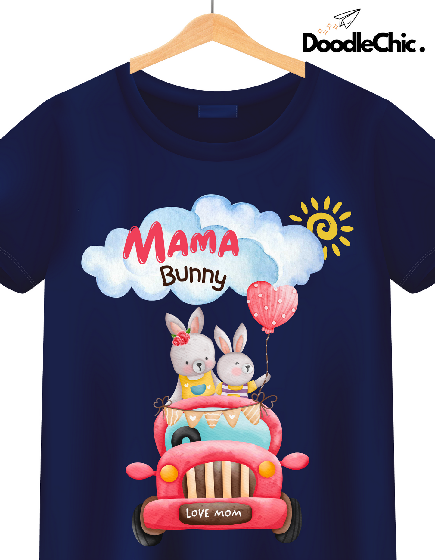 Mama Bunny Love - Navy Blue