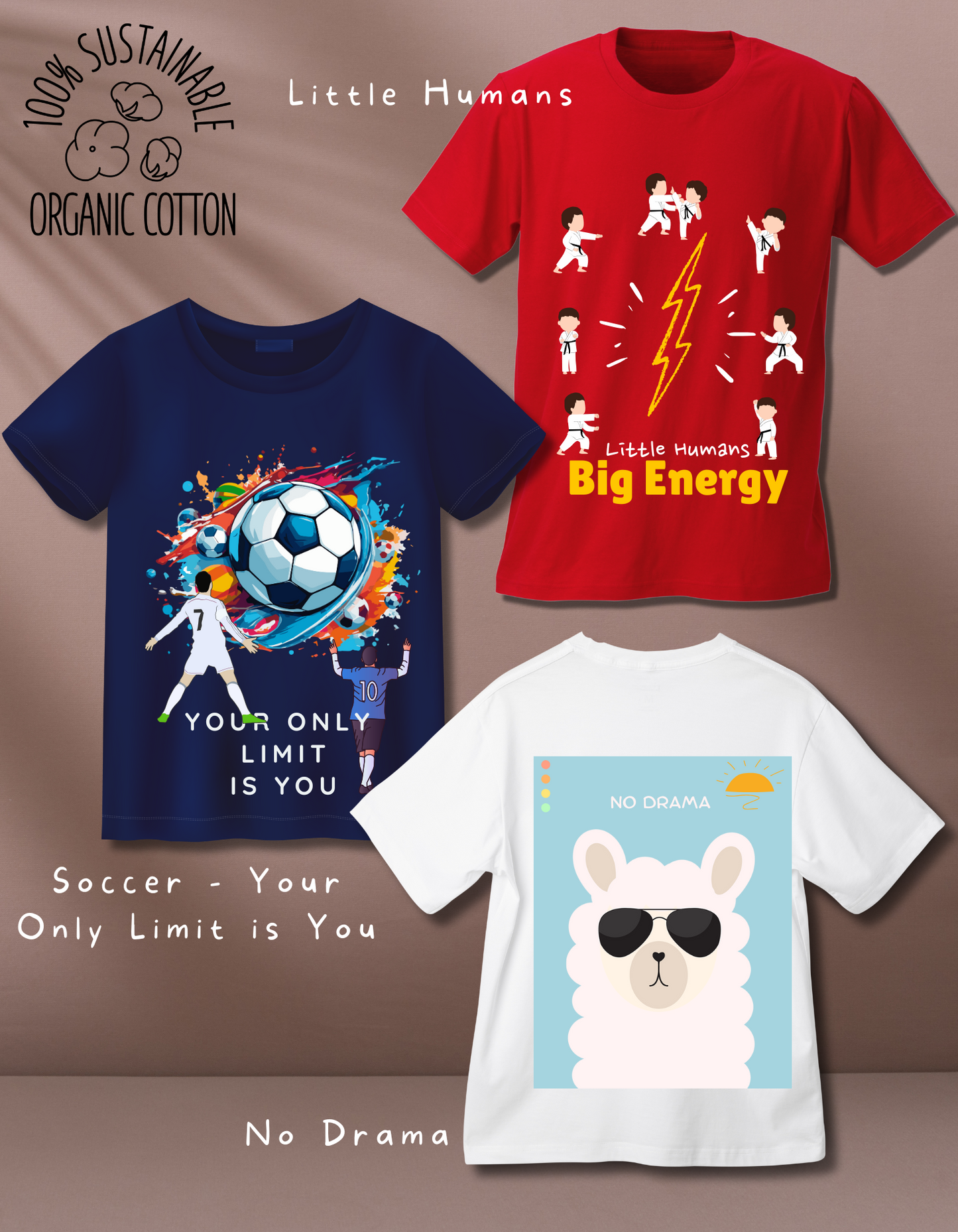 Pack of 3 T-shirts Vibrant Tshirts