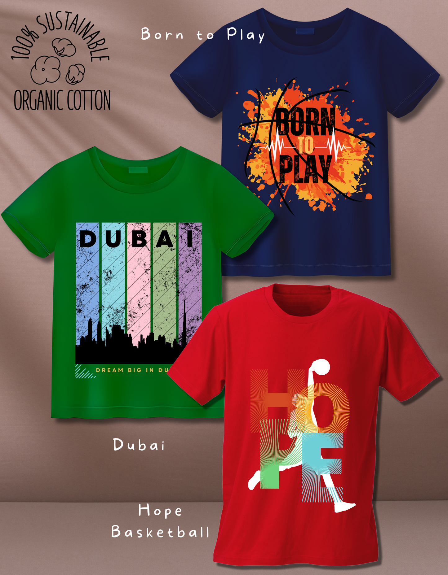 Pack of 3 Play and Travel Tshirts