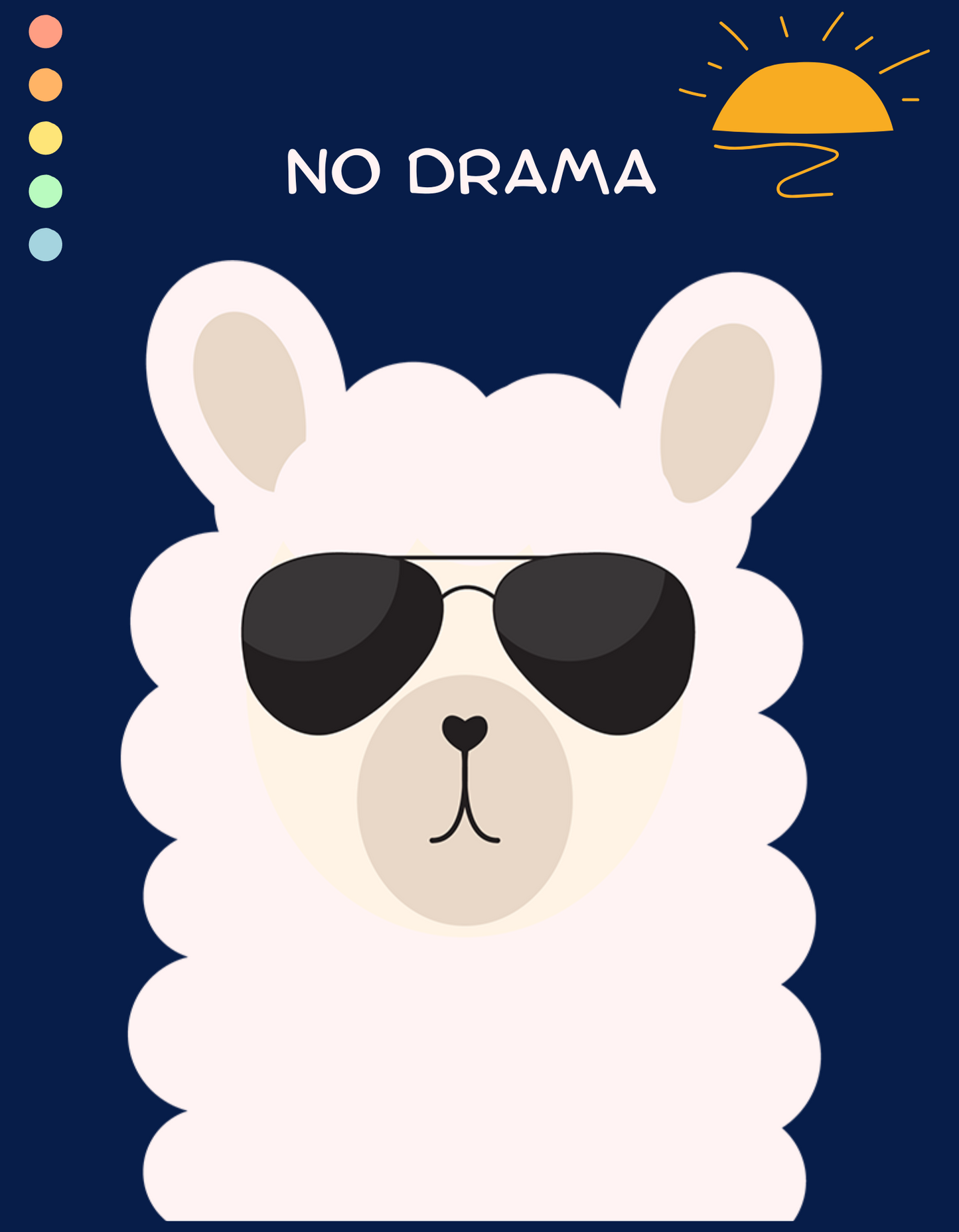 No Drama - Navy Blue