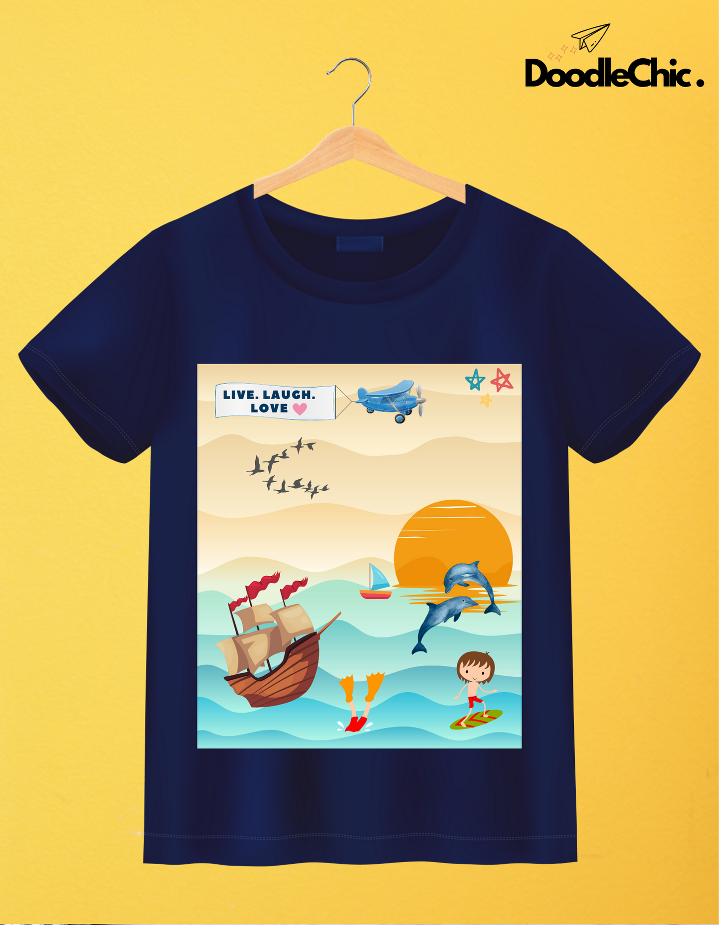 Live Laugh Love - Navy Blue