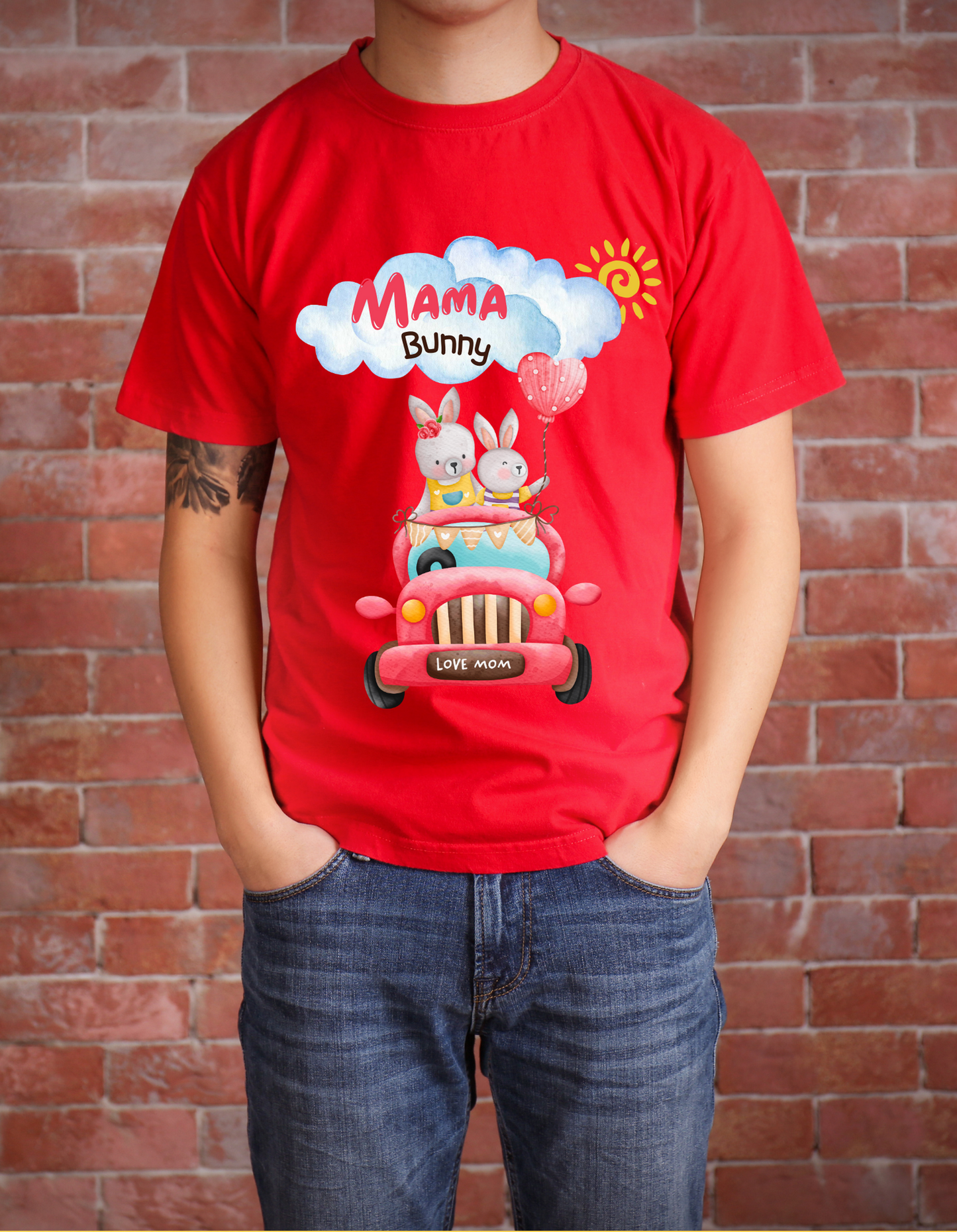 Mama Bunny Love - Red