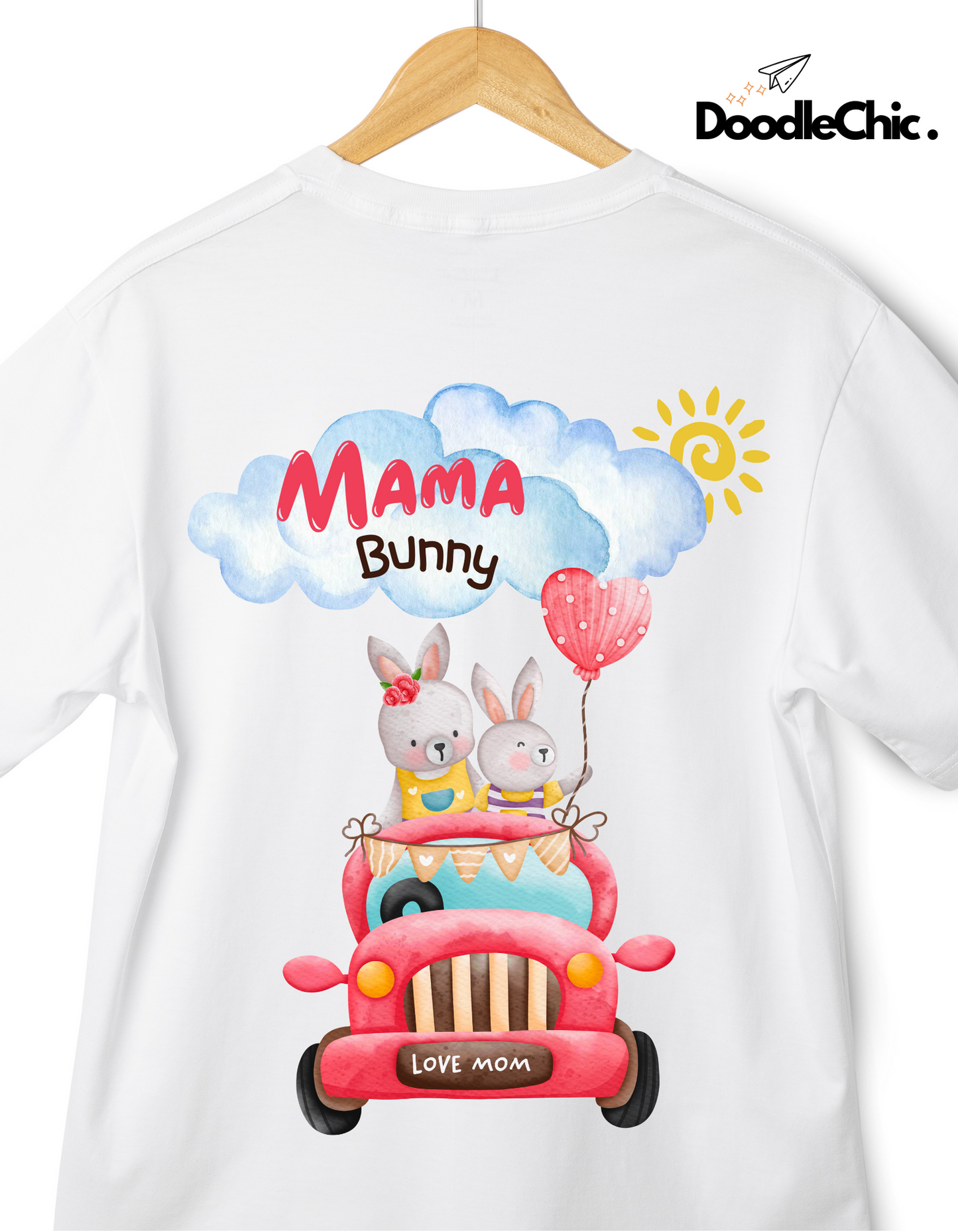 Mama Bunny Love - White