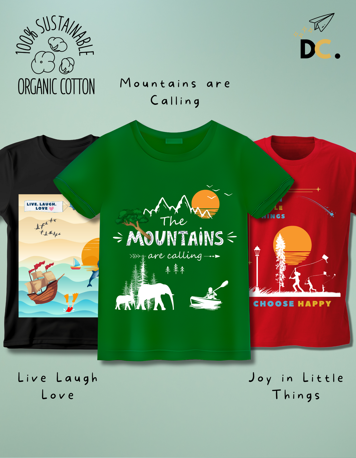 Pack of 3 Joys of Life T-shirt
