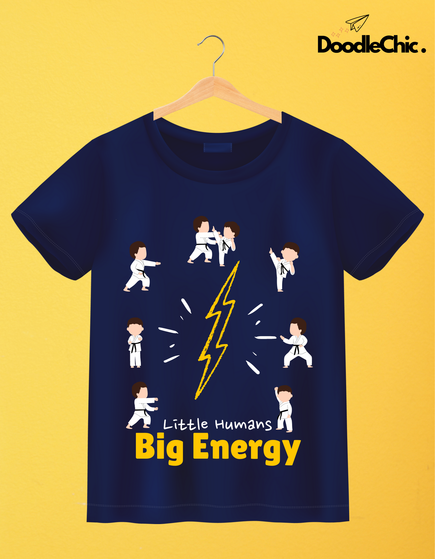 Little Humans Big Energy - Navy Blue