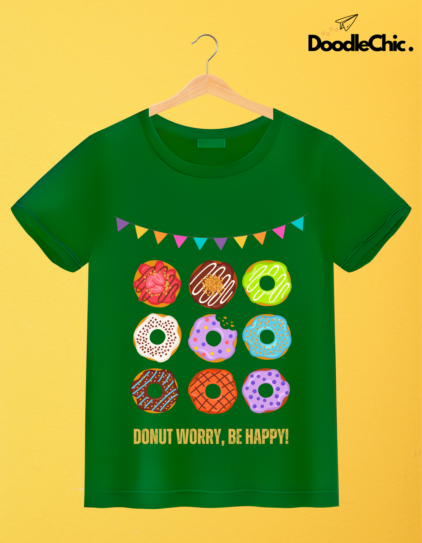 Donut Worry Be Happy - Green