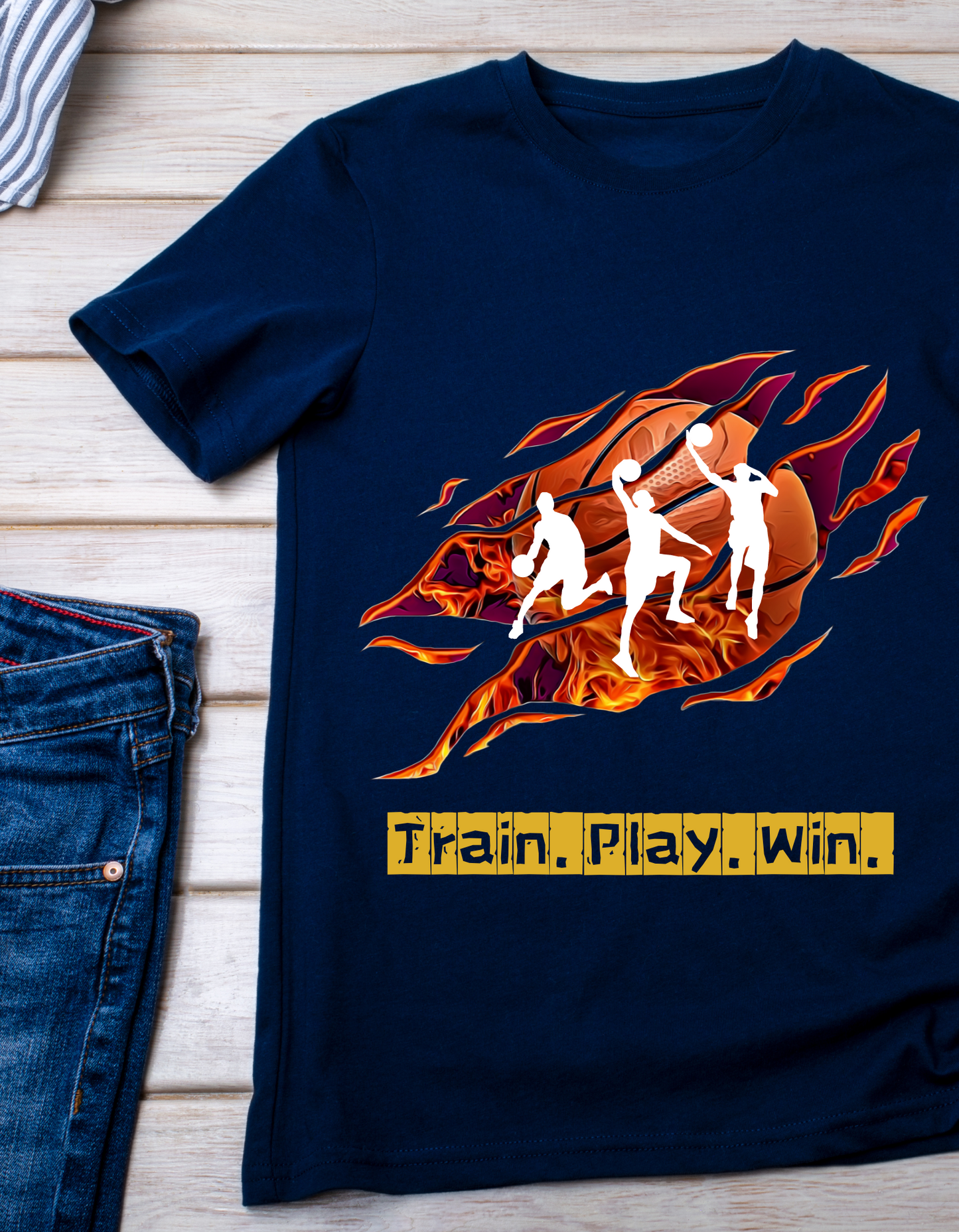 Train Play Win - Navy Blue