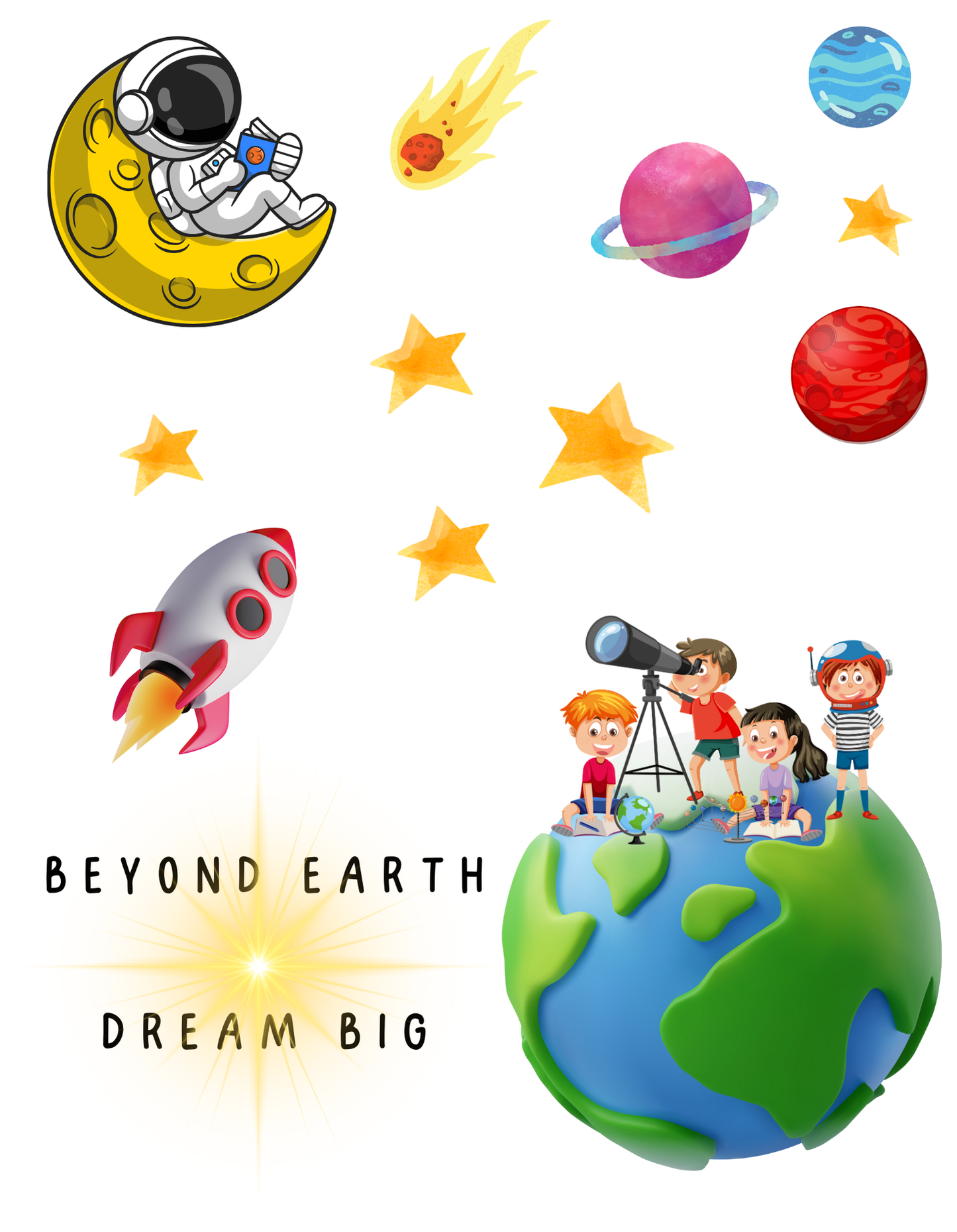 Beyond Earth Dream Big - White