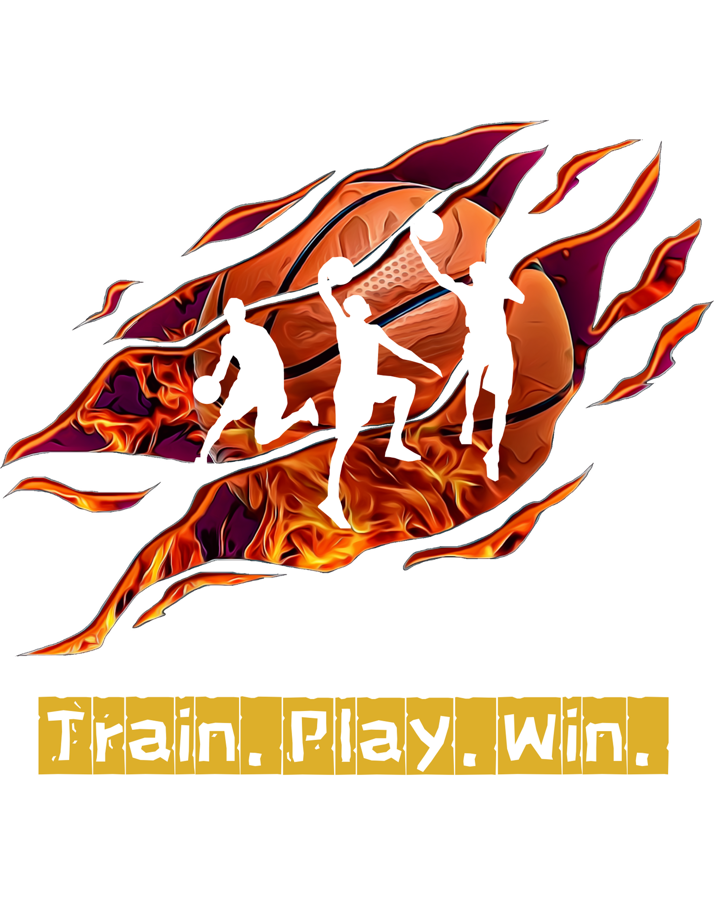 Train Play Win - White