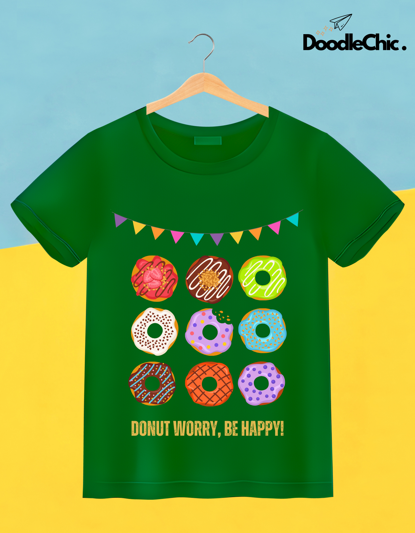 Donut Worry Be Happy - Green