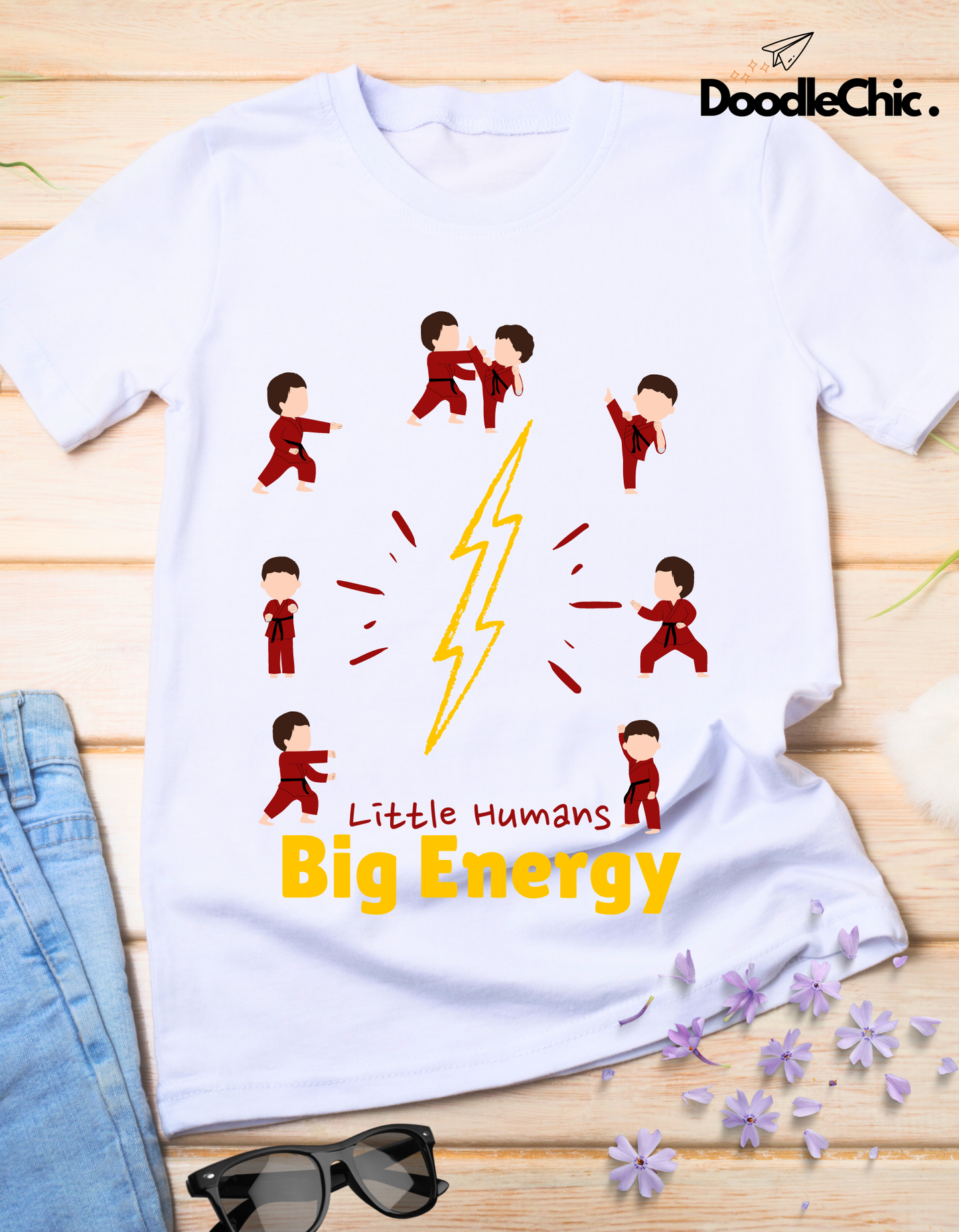 Little Humans Big Energy - White