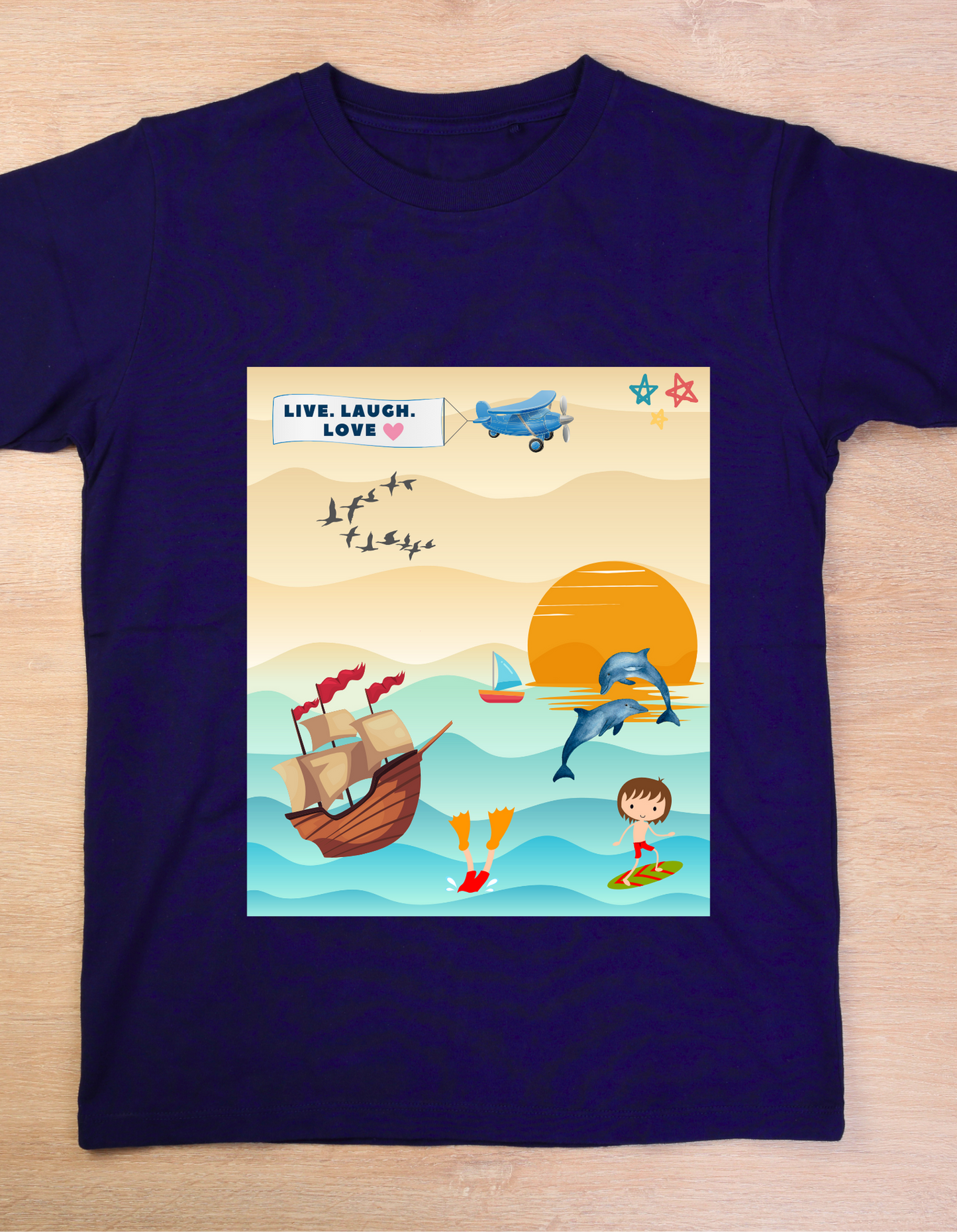 Live Laugh Love - Navy Blue