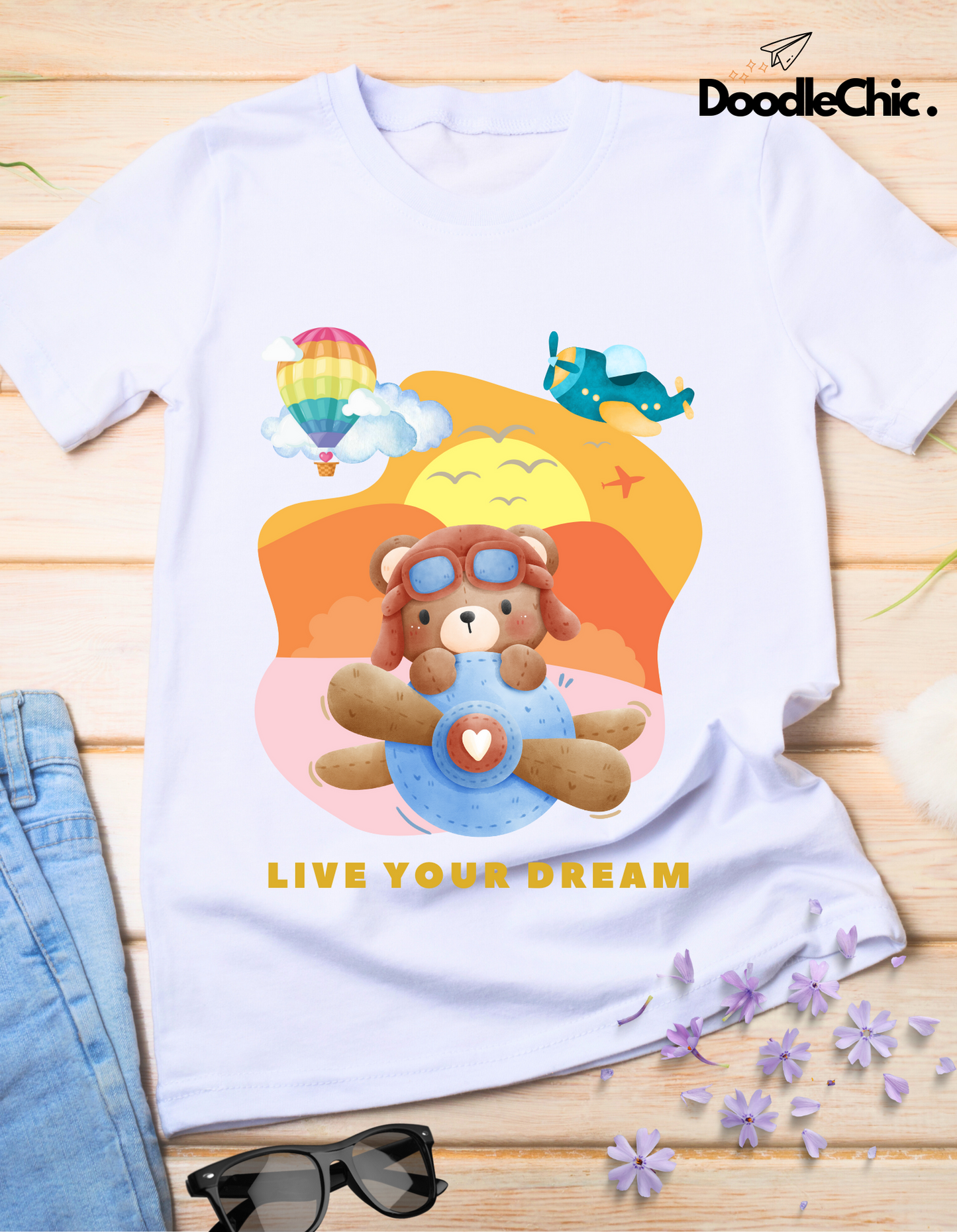 Live Your Dream - White