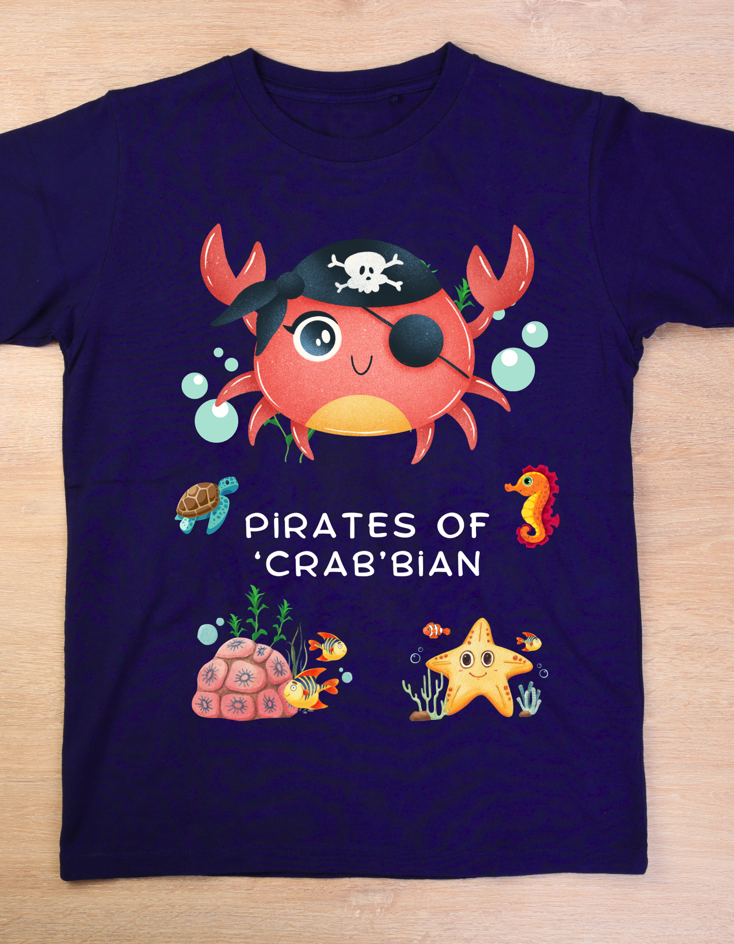 Pirates of 'Crab'bian - Navy Blue