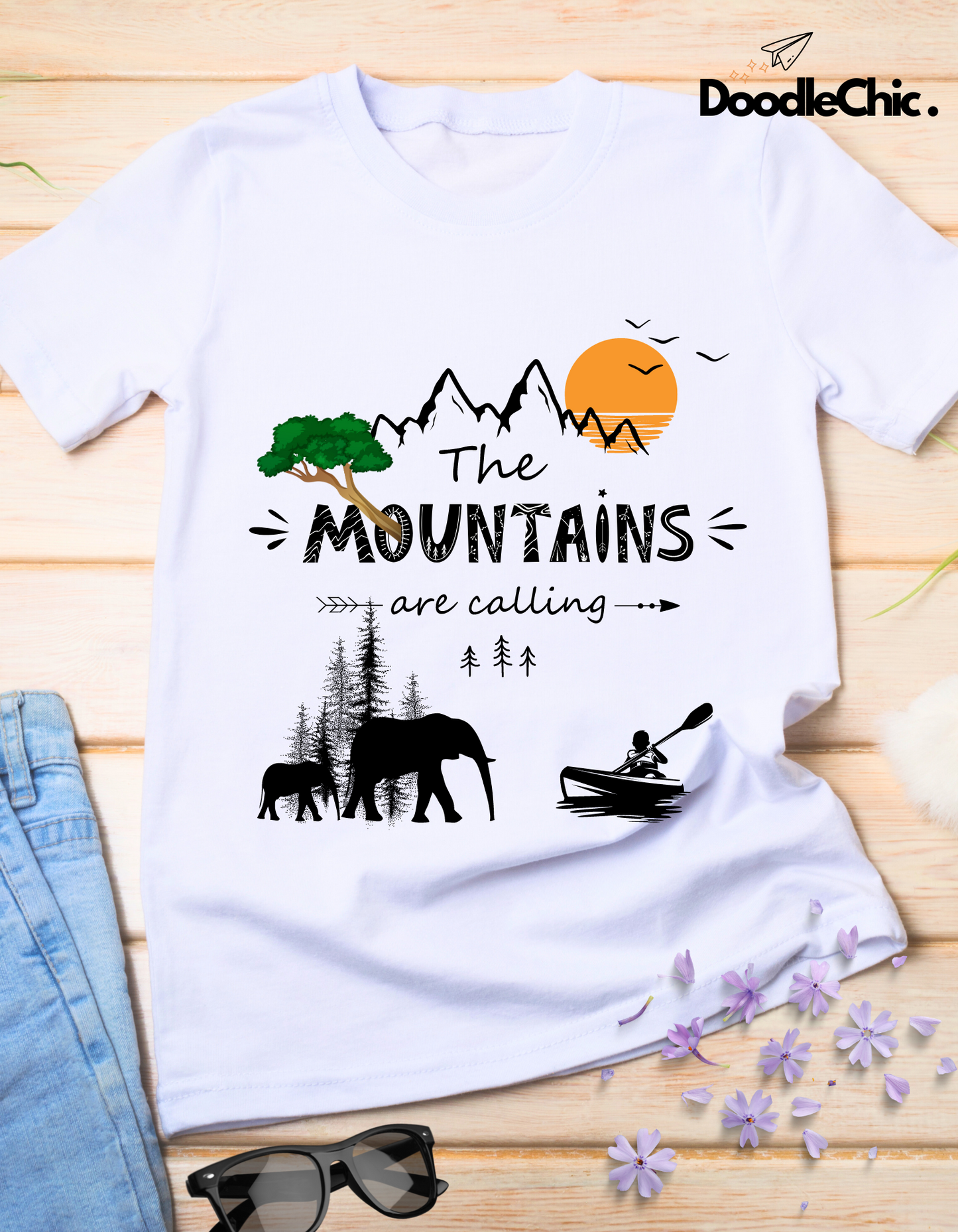 Mountains are Calling - White