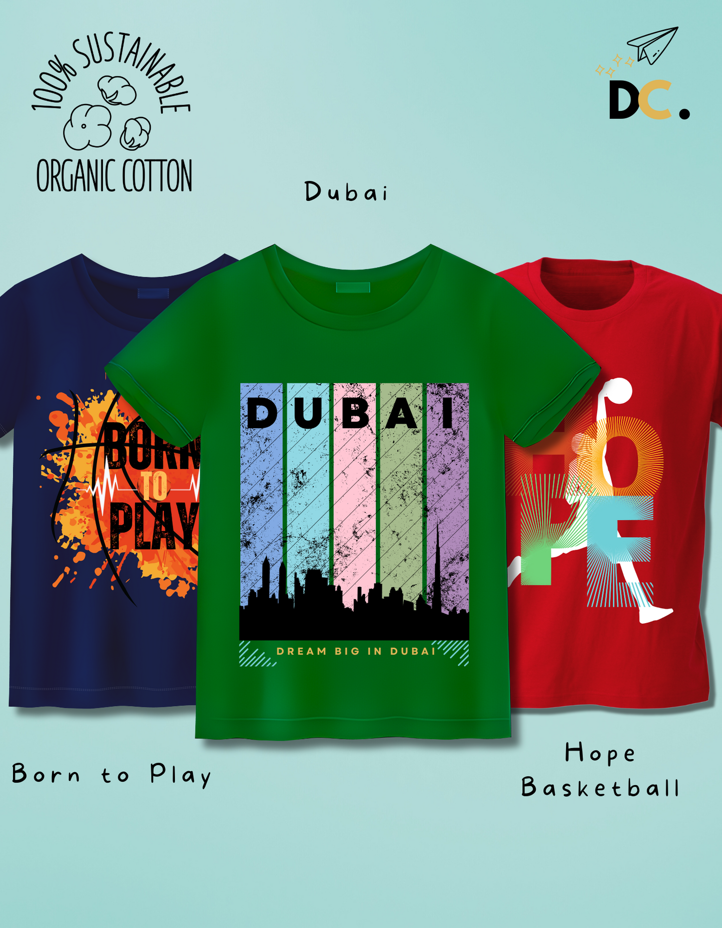 Pack of 3 Play and Travel Tshirts