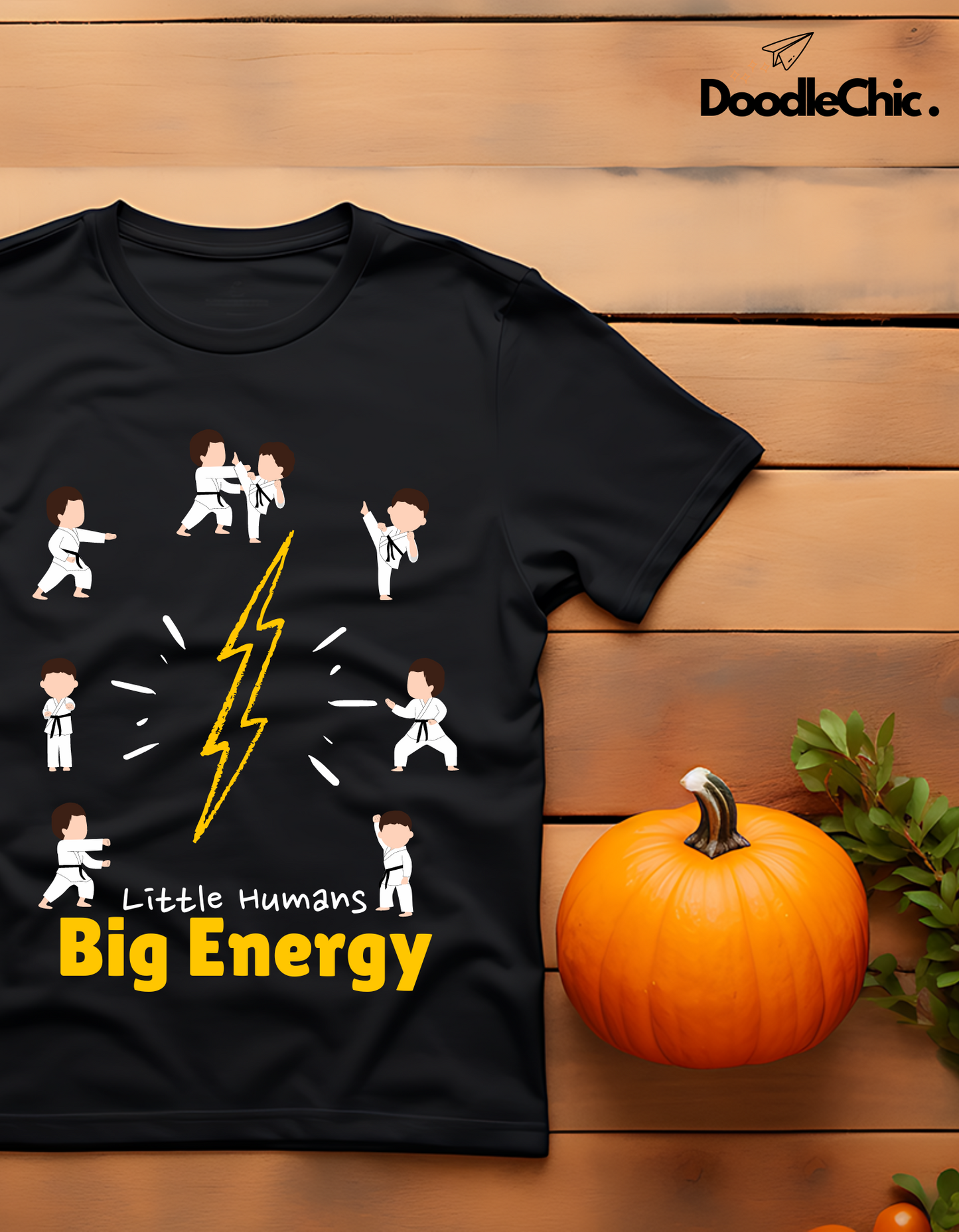 Little Humans Big Energy - Black