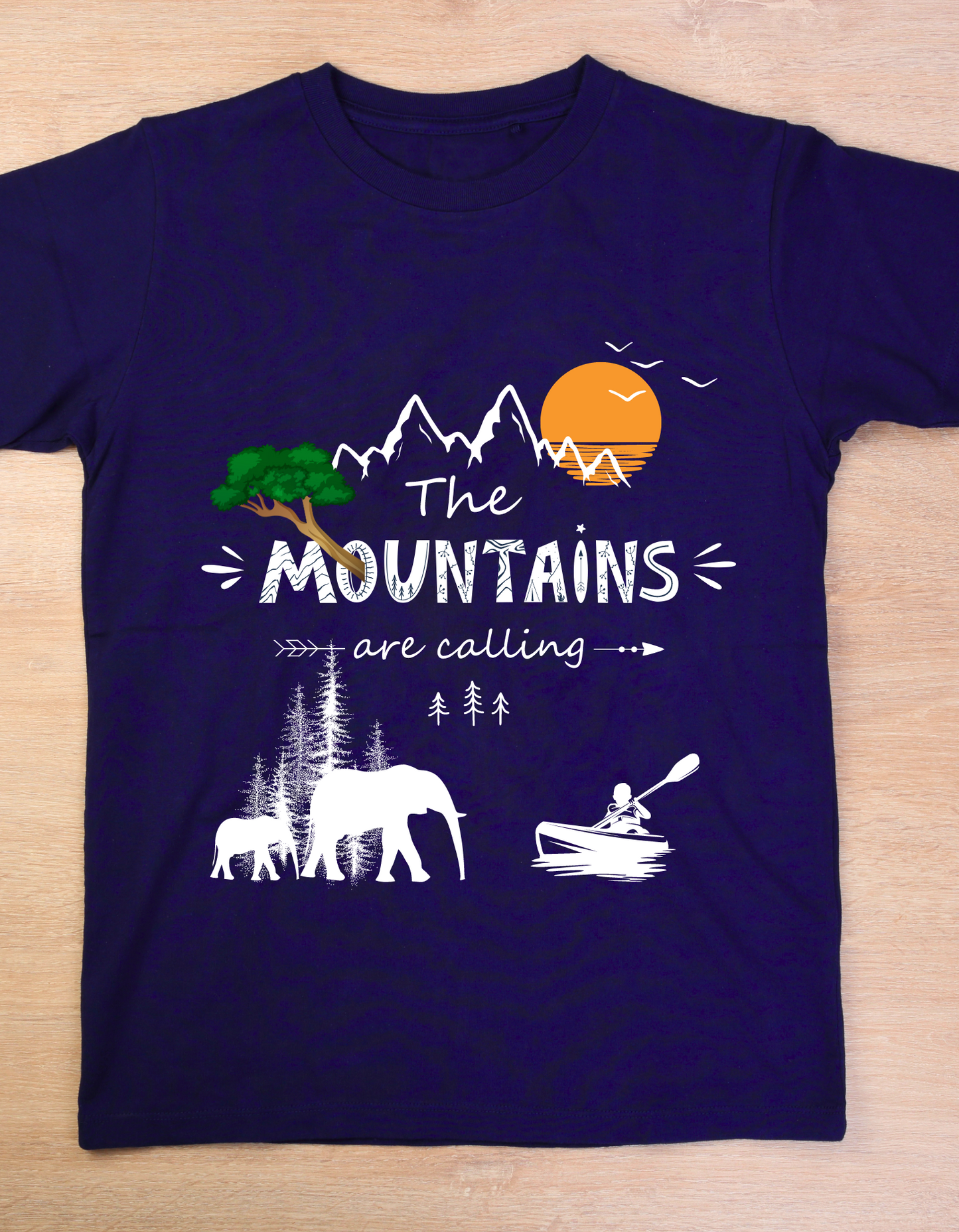 Mountains are Calling - Navy Blue