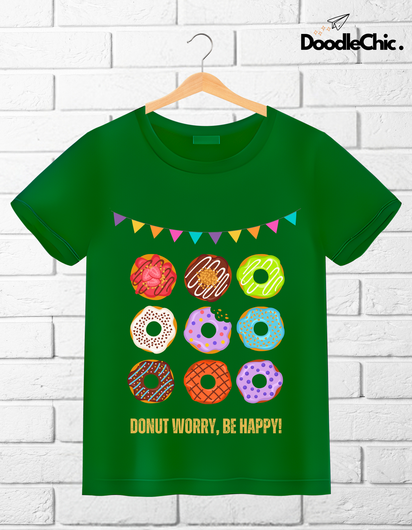 Donut Worry Be Happy - Green