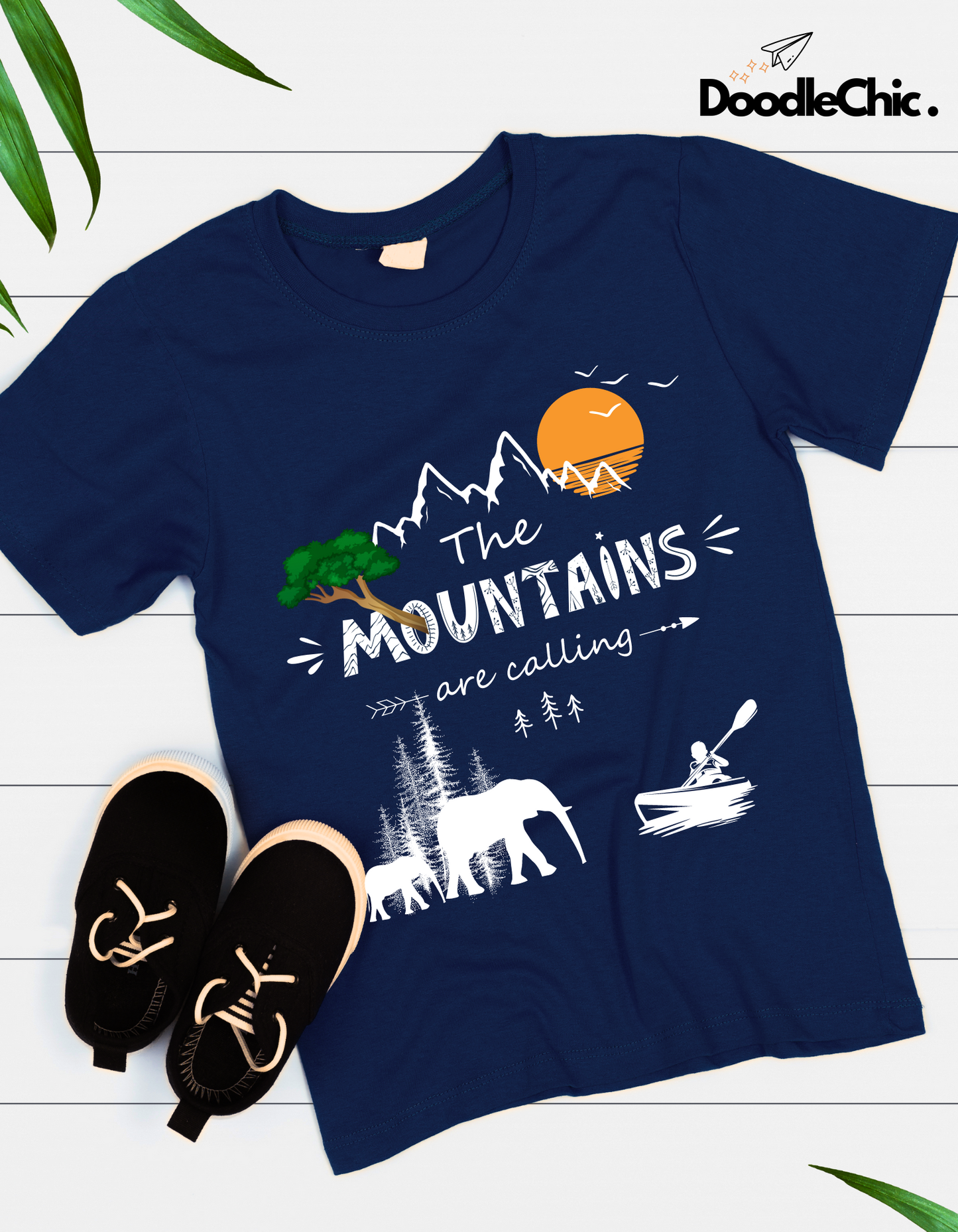 Mountains are Calling - Navy Blue
