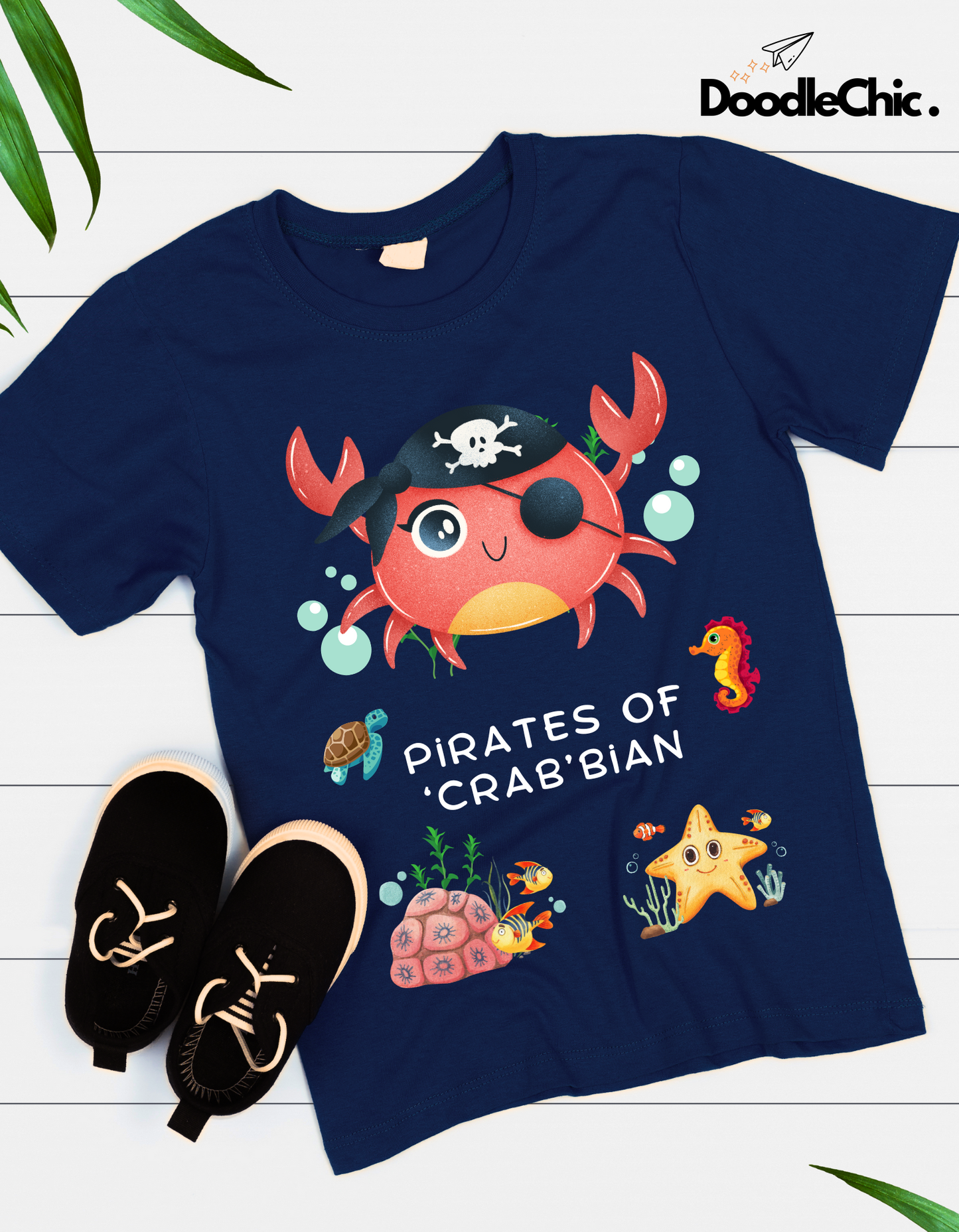 Pirates of 'Crab'bian - Navy Blue