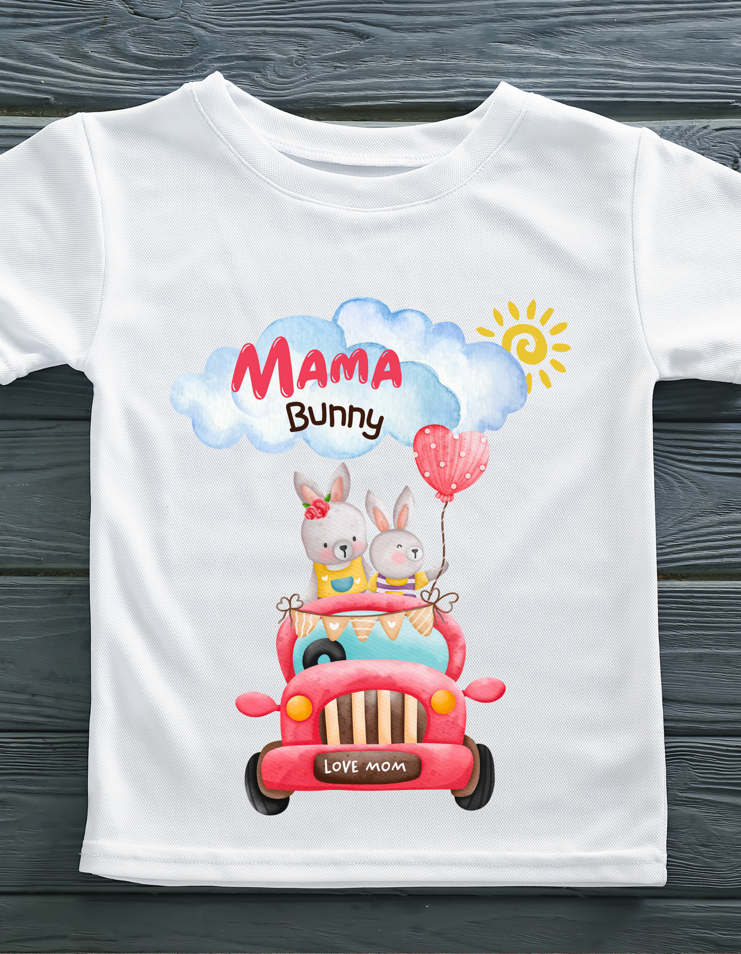 Mama Bunny Love - White