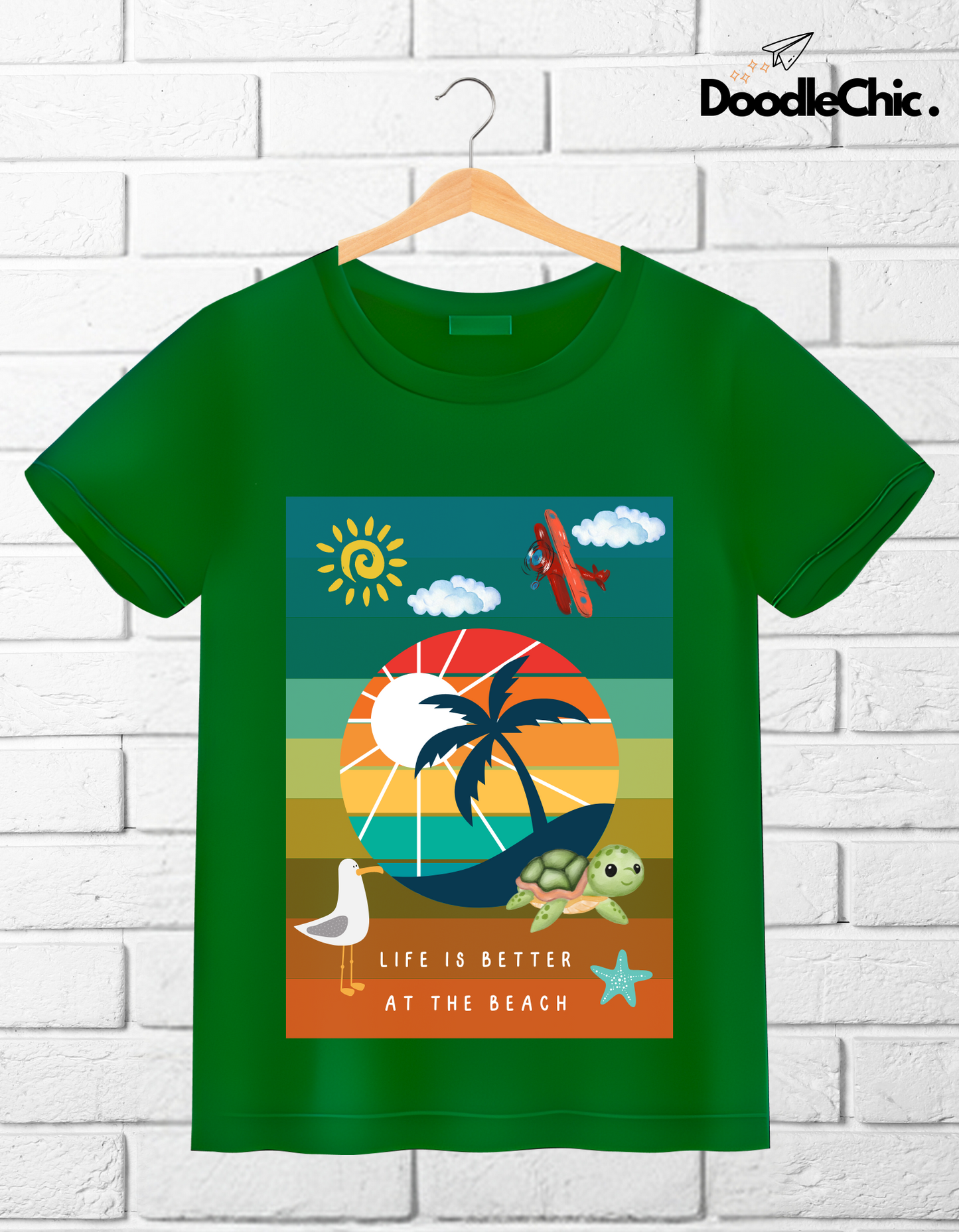 Life at Beach - Green