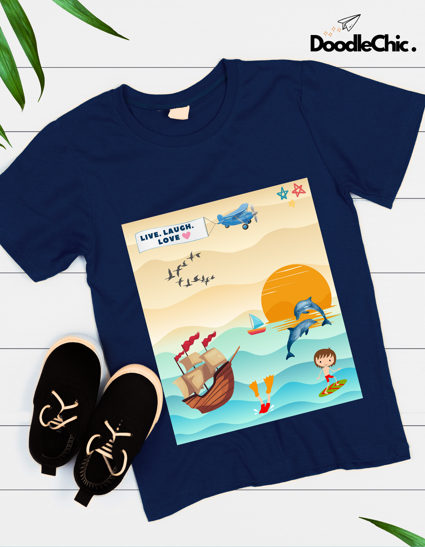 Live Laugh Love - Navy Blue