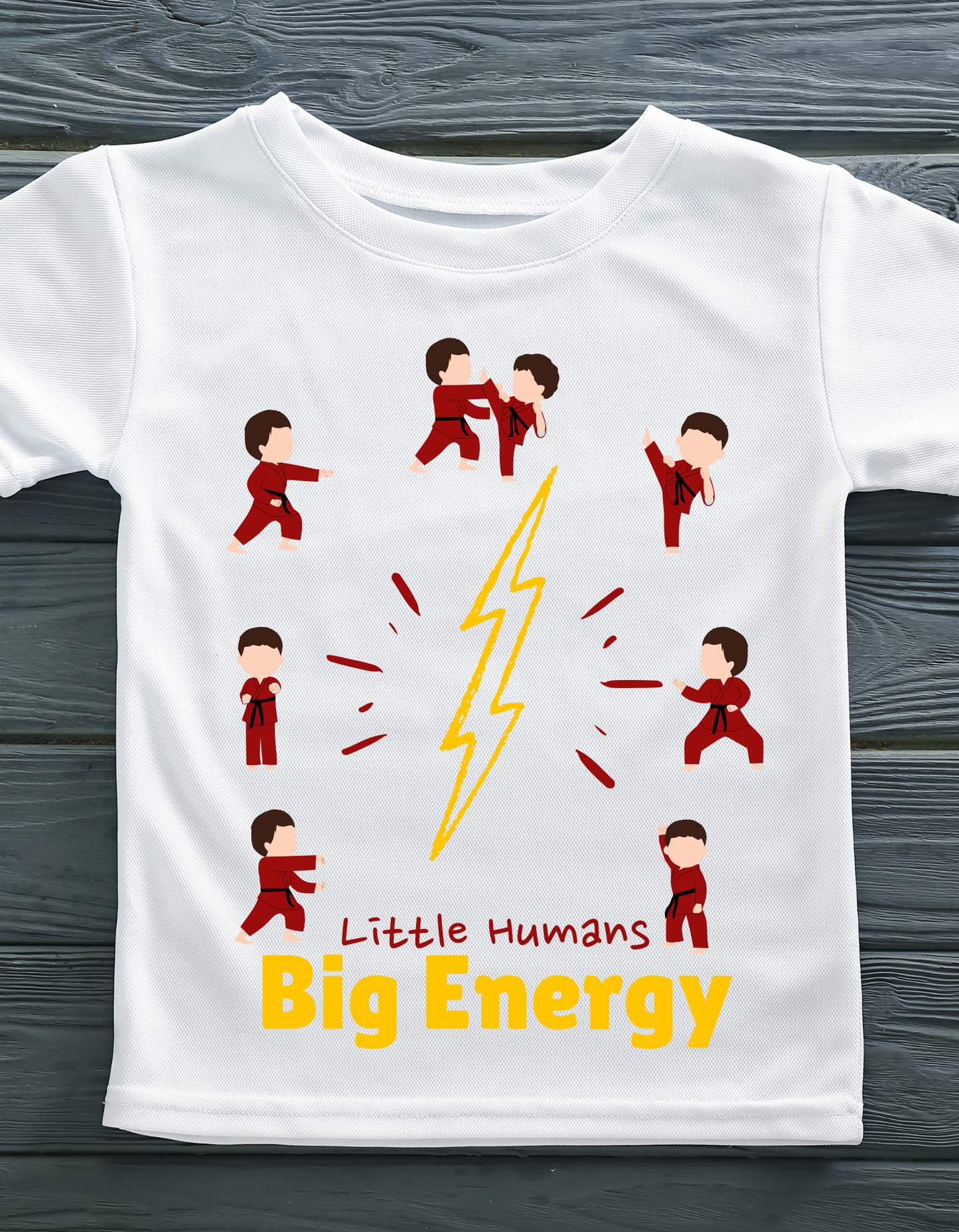 Little Humans Big Energy - White