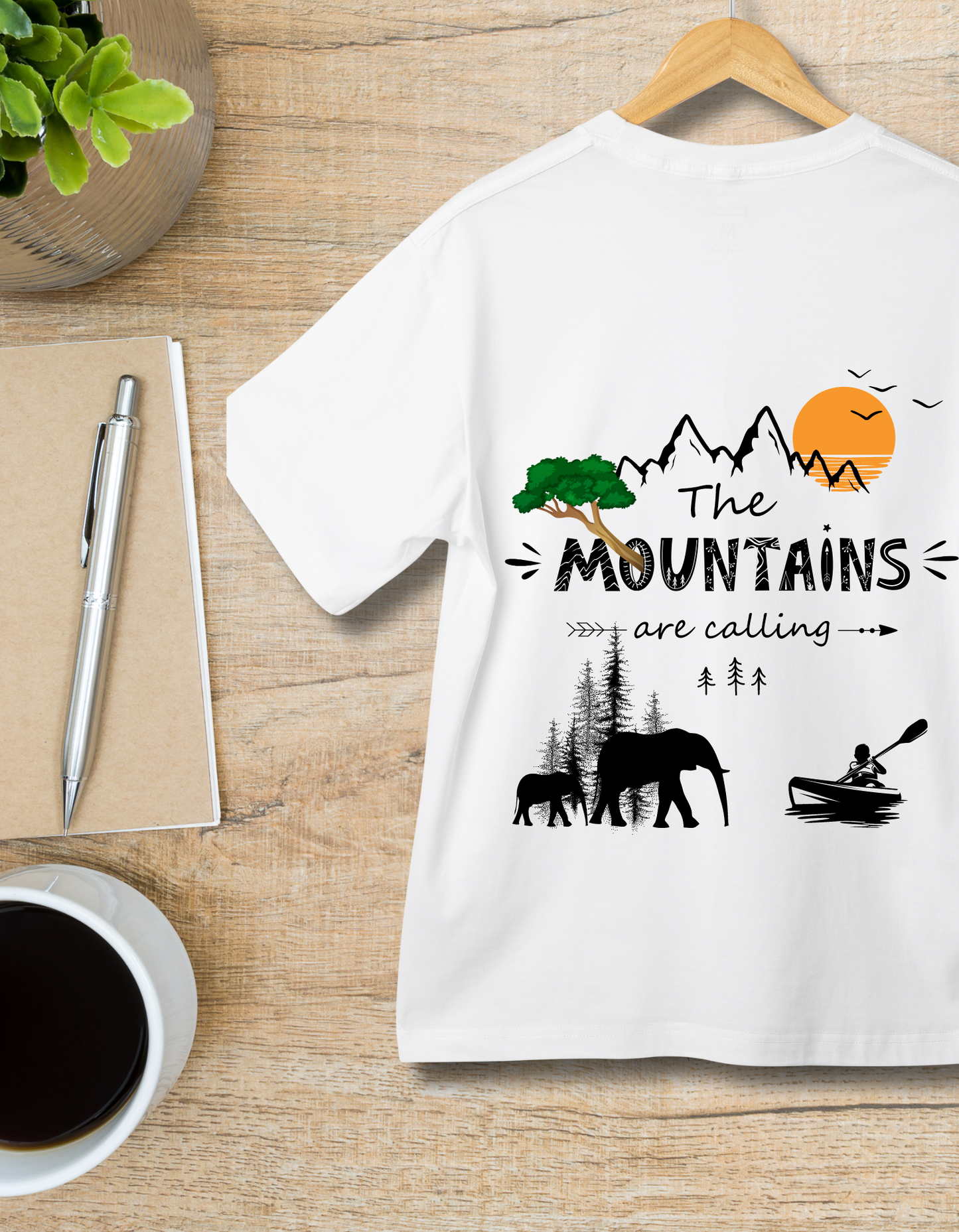 Mountains are Calling - White