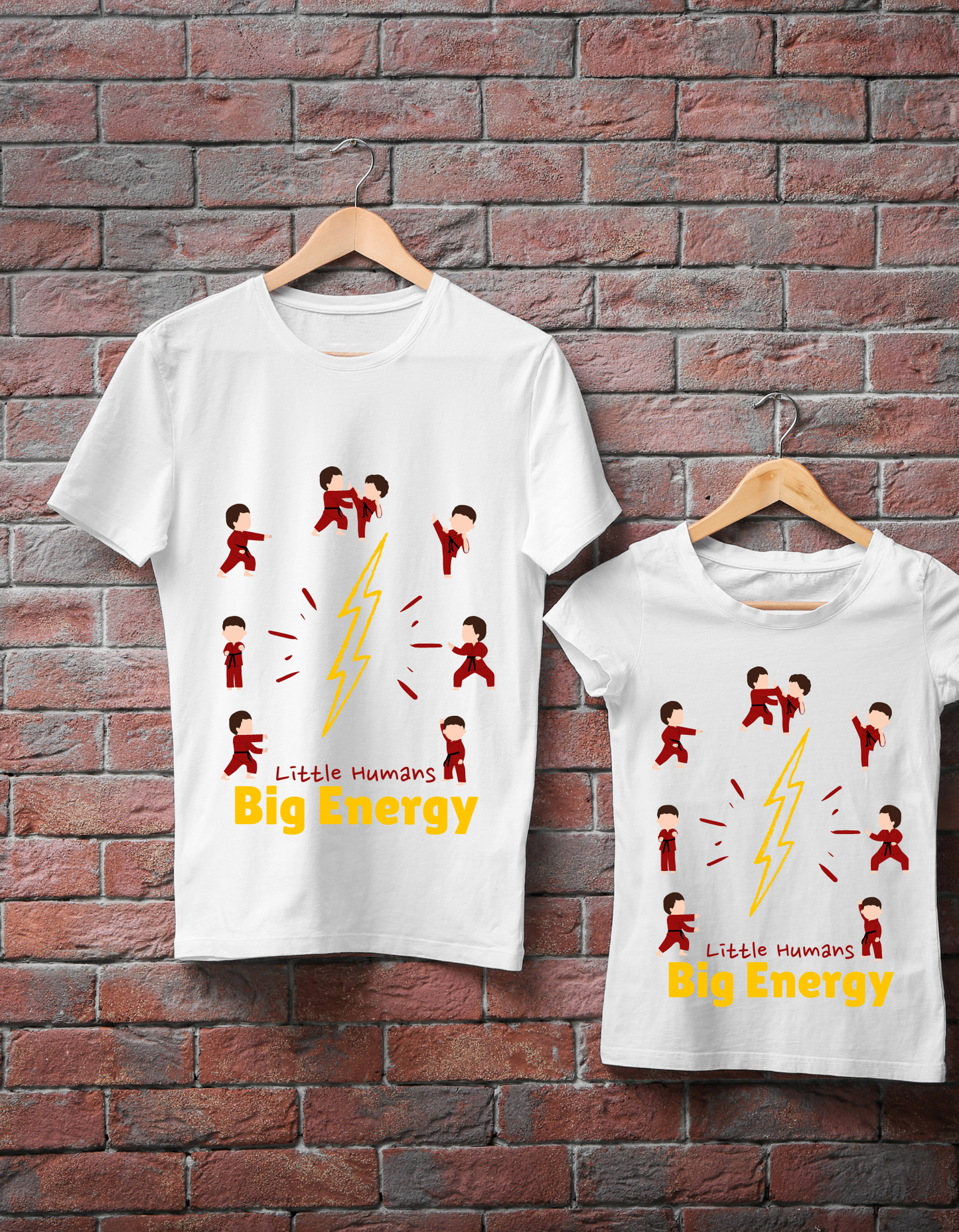 Little Humans Big Energy - White
