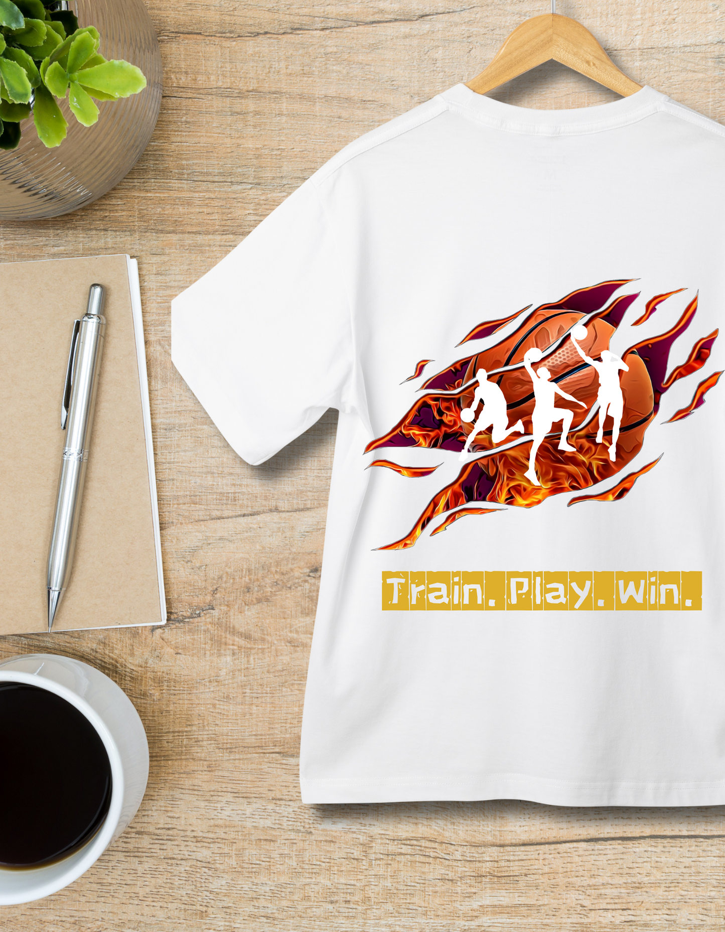 Train Play Win - White