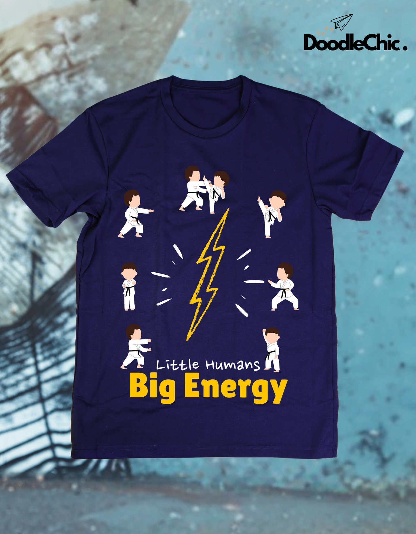 Little Humans Big Energy - Navy Blue