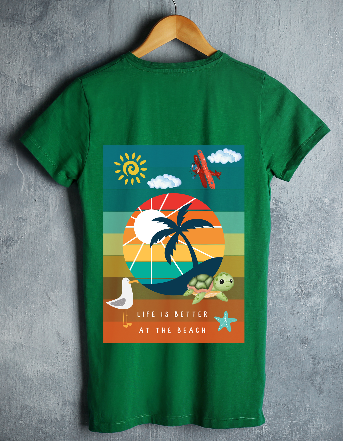 Life at Beach - Green