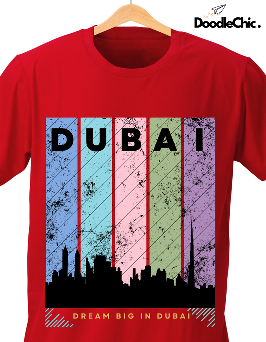 Dubai Kids Organic Cotton T-shirt Red from DoodleChic
