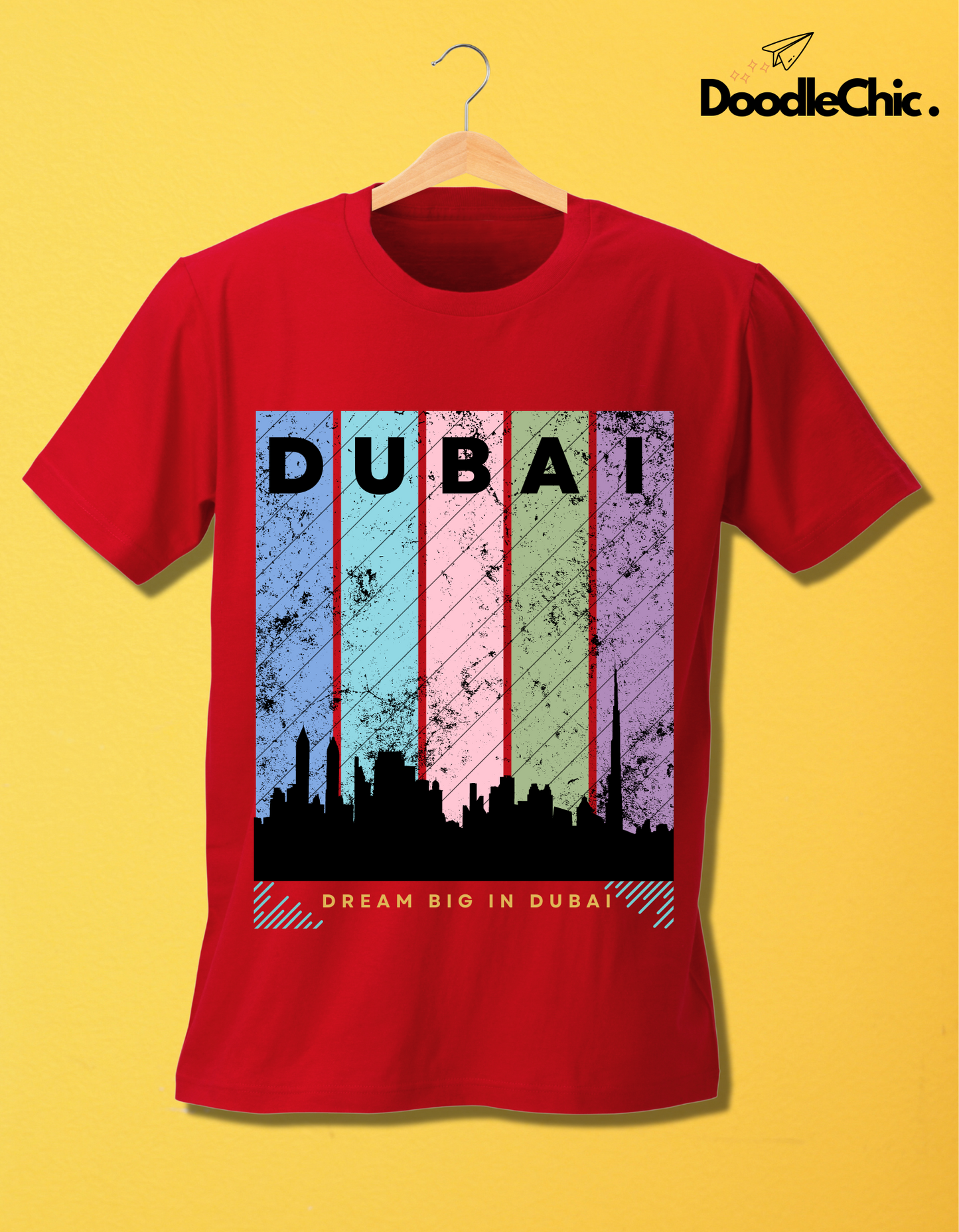 Dubai Kids Organic Cotton T-shirt Red from DoodleChic
