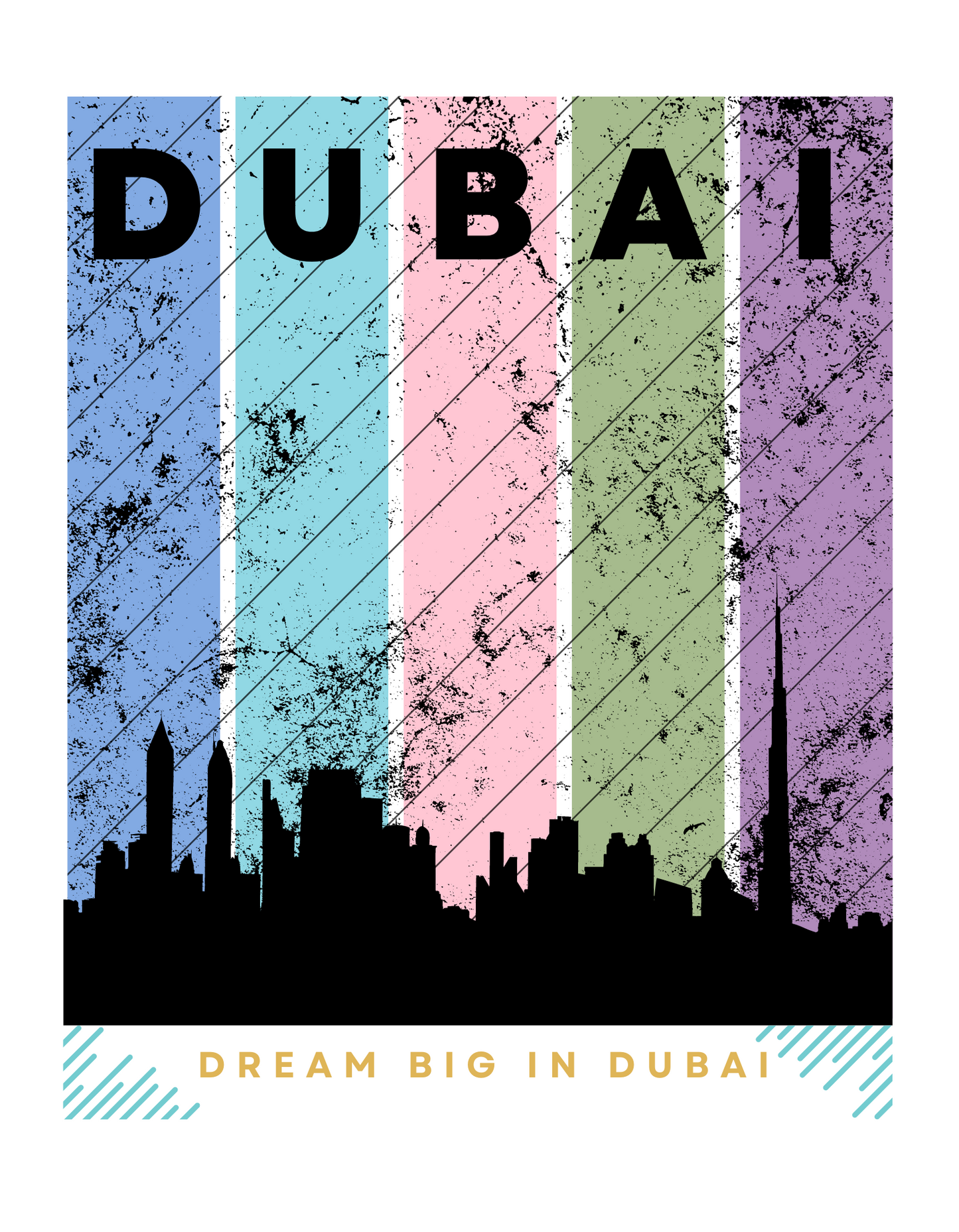 Dubai Kids Organic Cotton T-shirt White from DoodleChic