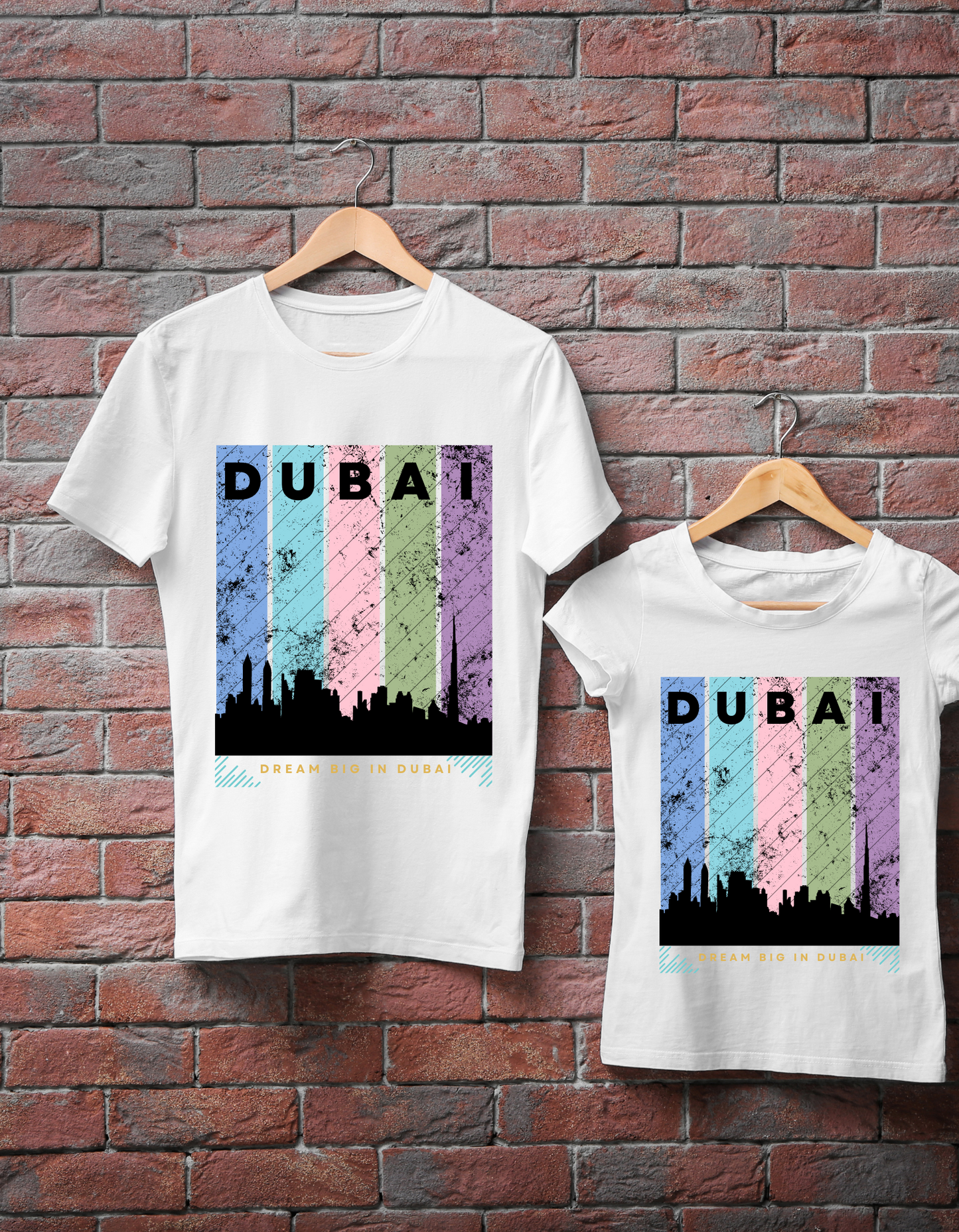 Dubai Kids Organic Cotton T-shirt White from DoodleChic