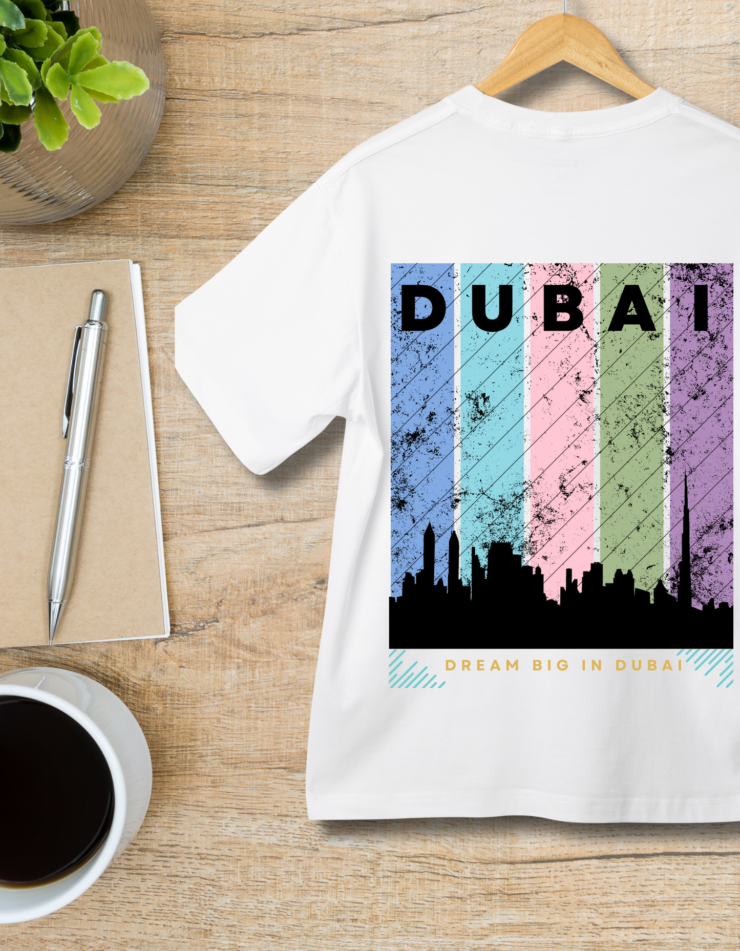 Dubai Kids Organic Cotton T-shirt White from DoodleChic