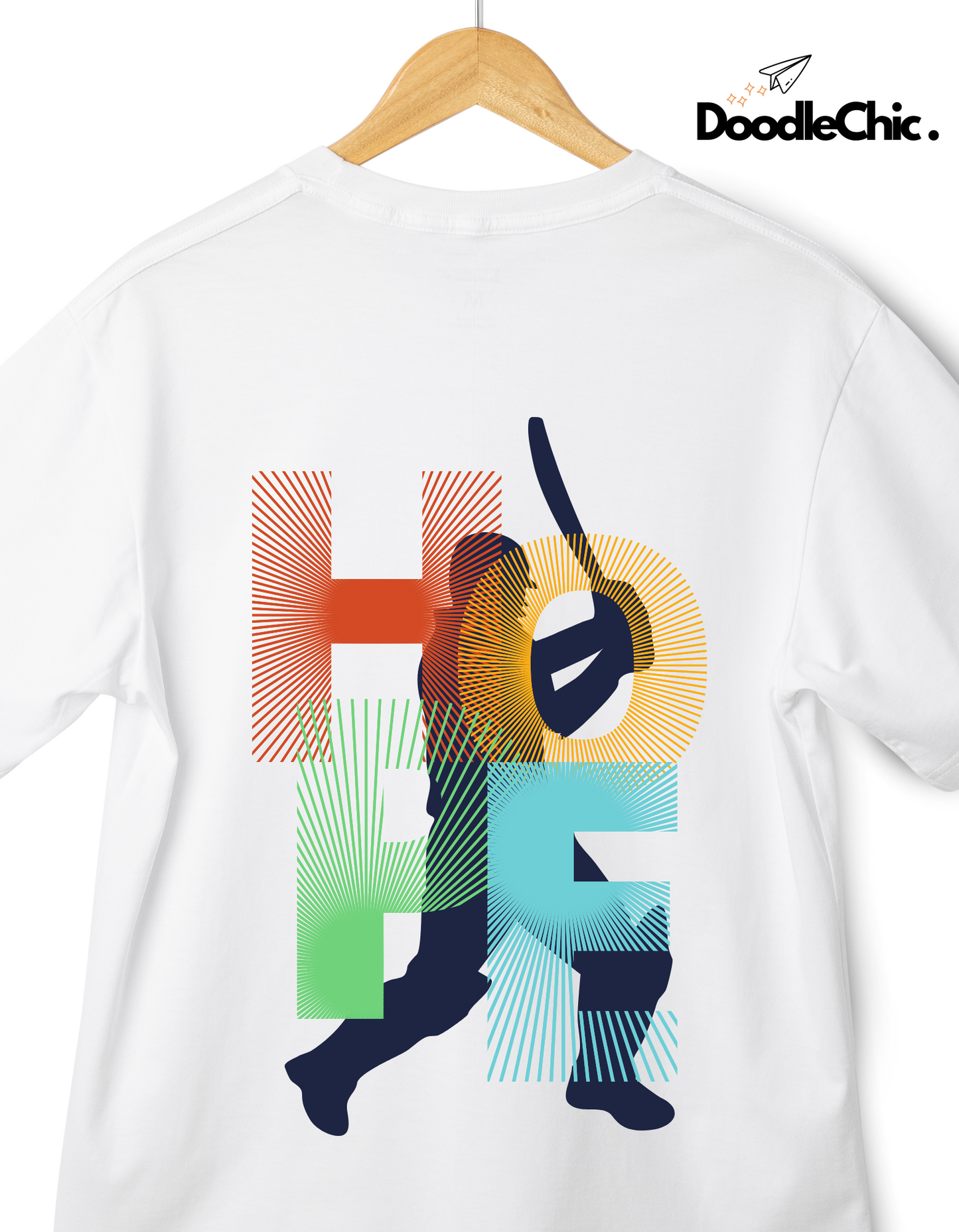 Hope Cricket Kids Organic Cotton T-shirt White from DoodleChic
