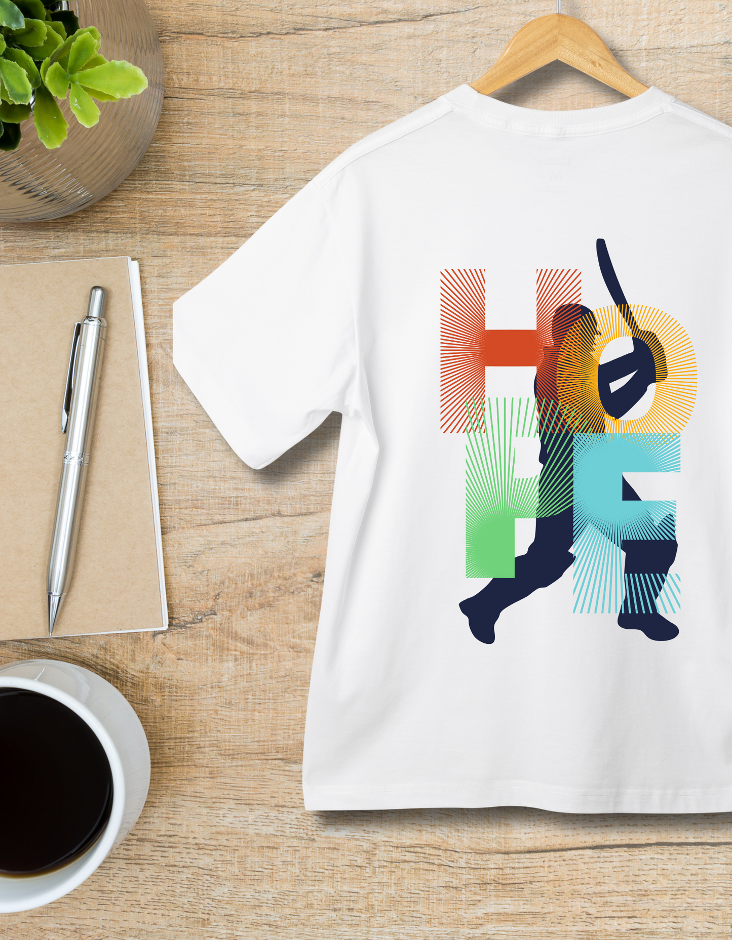Hope Cricket Kids Organic Cotton T-shirt White from DoodleChic