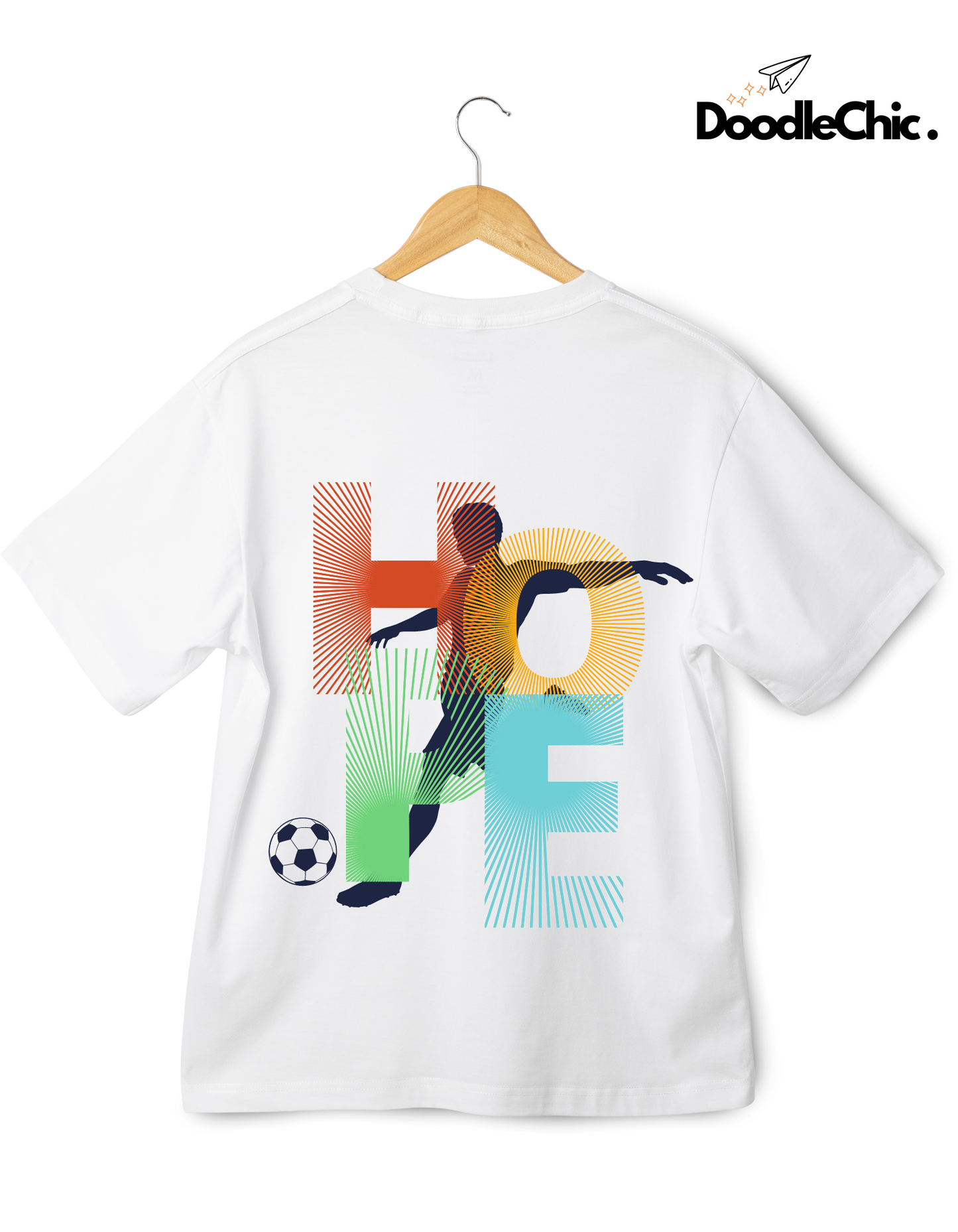 Hope Soccer Kids Organic Cotton T-shirt White from DoodleChic