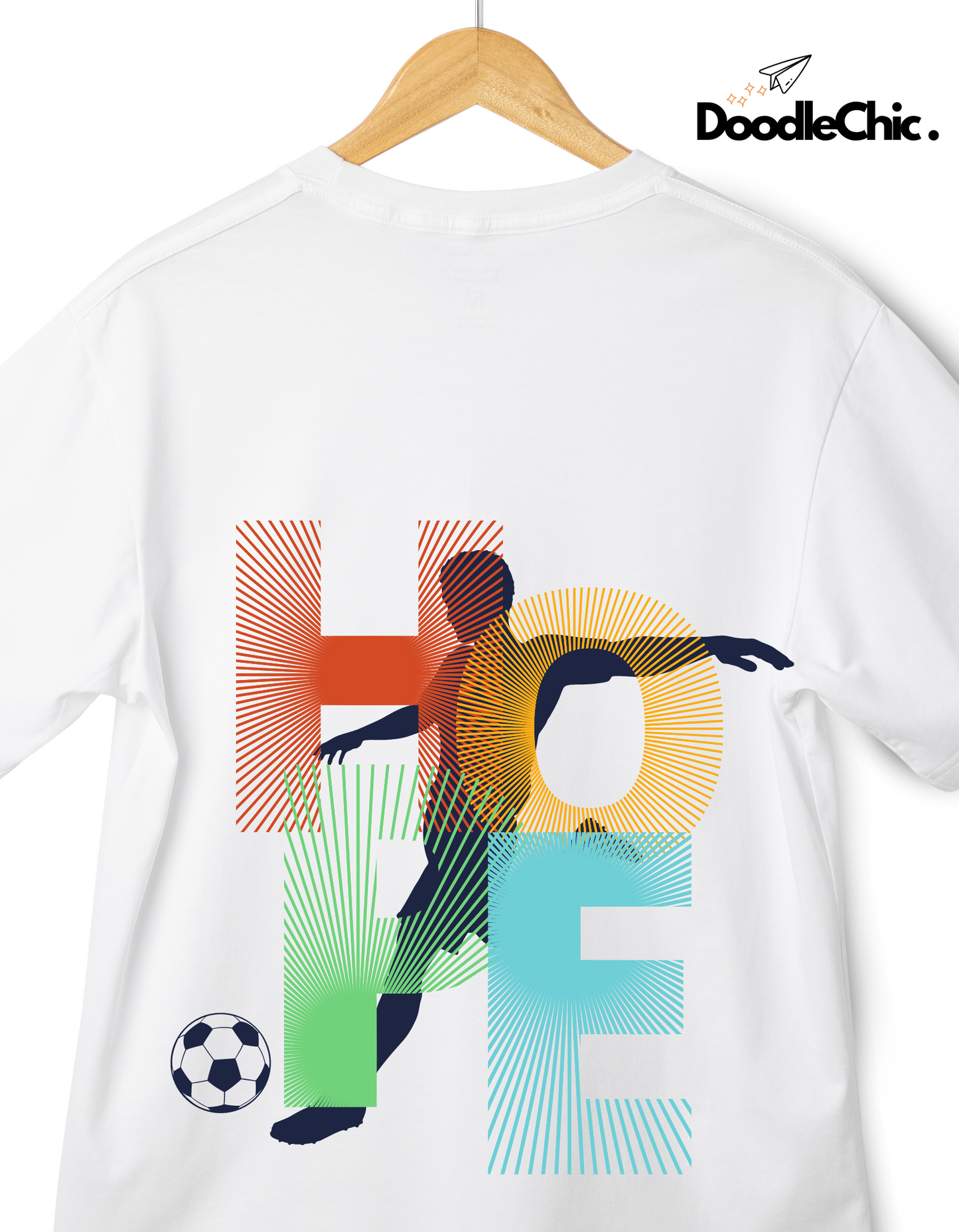 Hope Soccer Kids Organic Cotton T-shirt White from DoodleChic