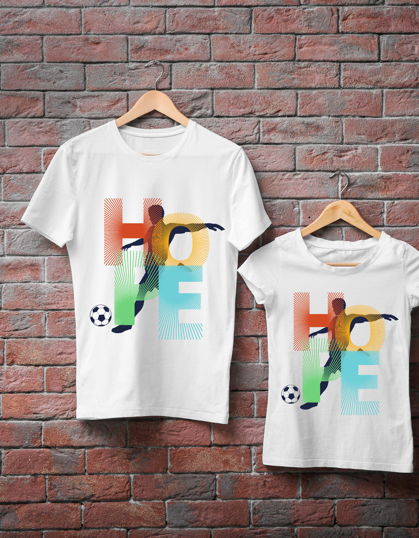 Hope Soccer Kids Organic Cotton T-shirt White from DoodleChic